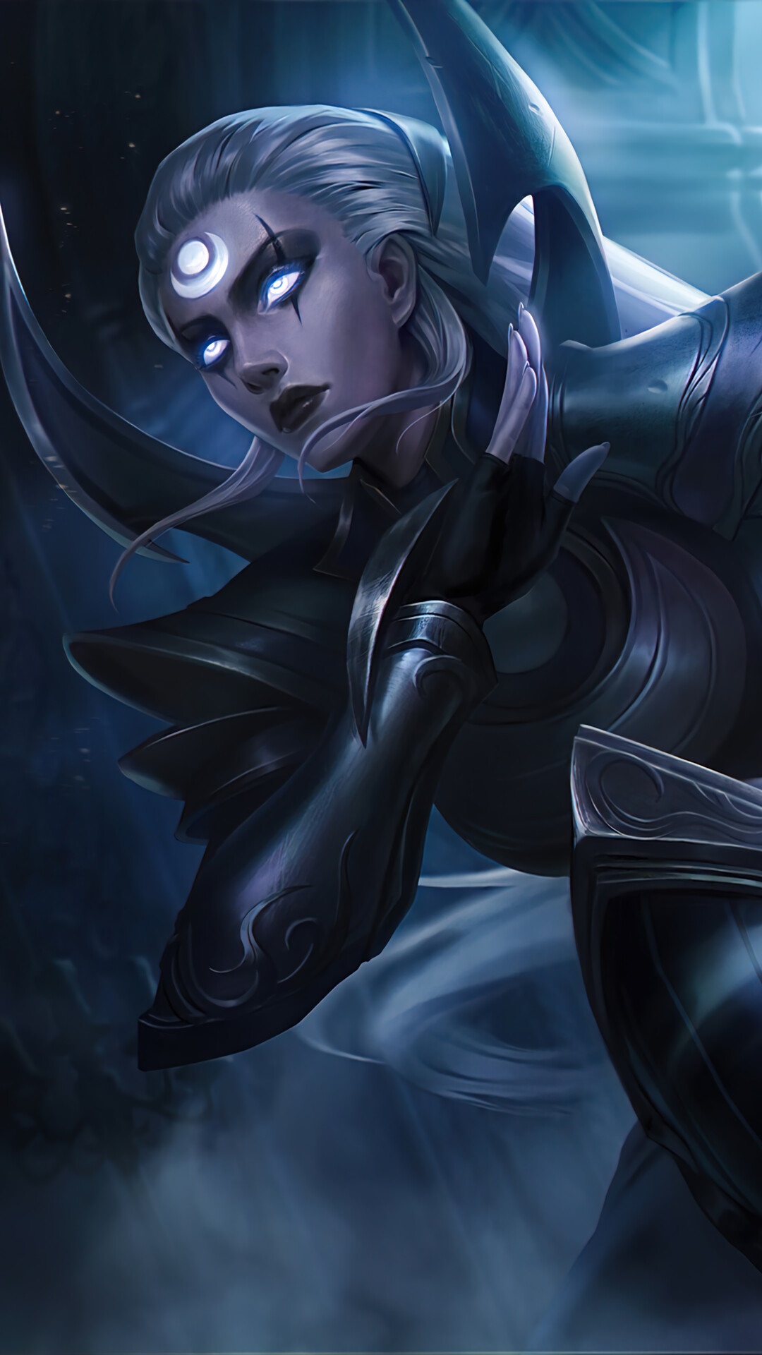 Diana from League of Legends Detailed Artwork HD Phone Wallpaper