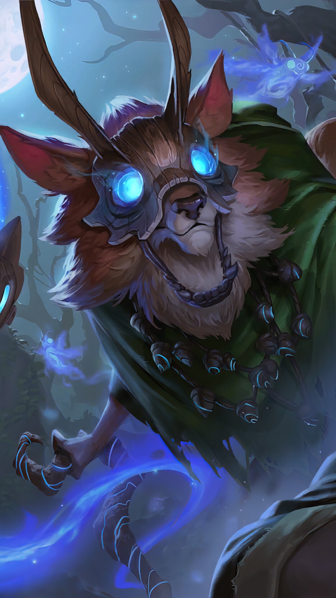 Kindred from Legends of Runeterra HD Phone Wallpaper