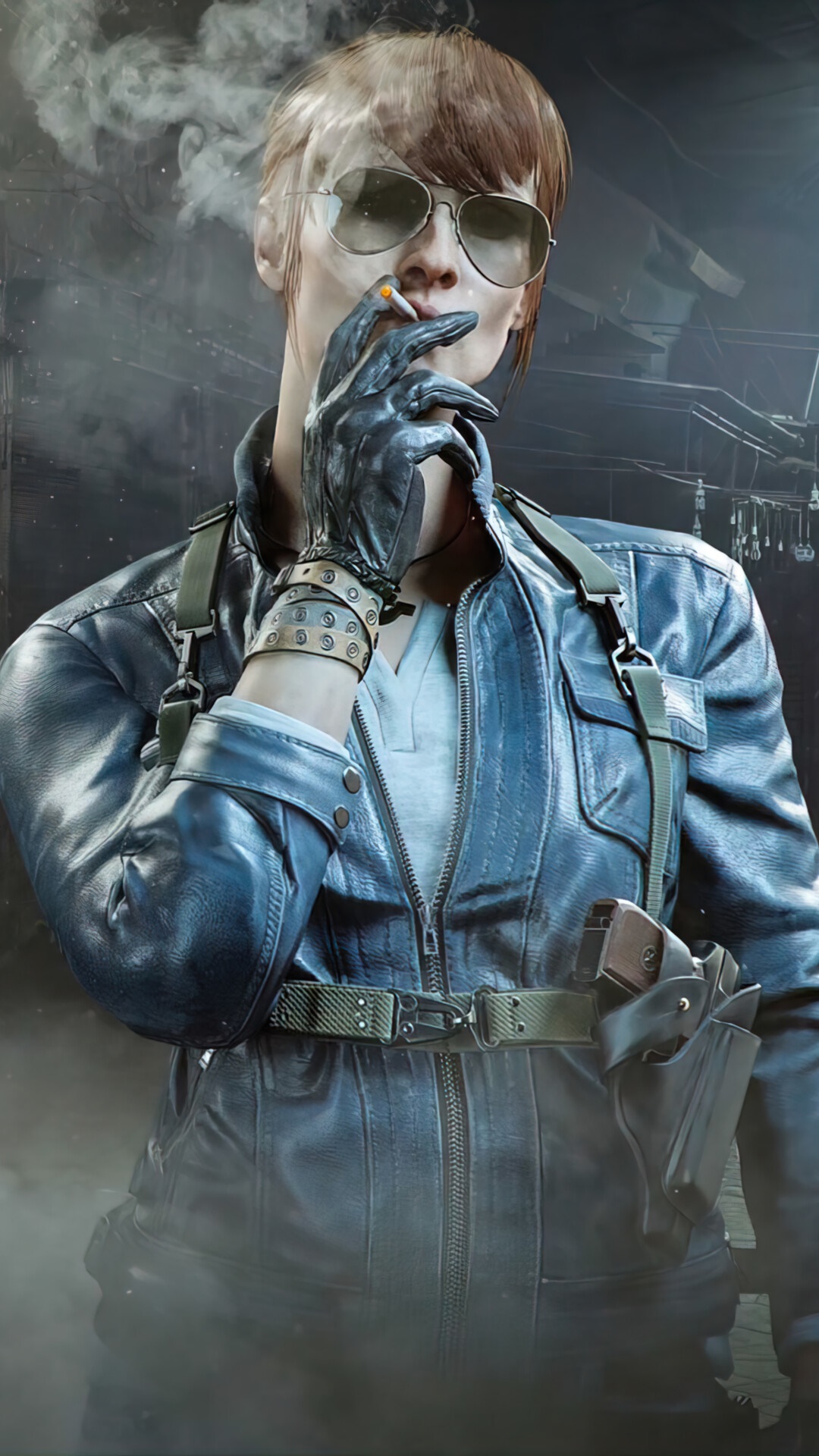 A woman from Call of Duty: Black Ops Cold War smoking HD Phone Wallpaper