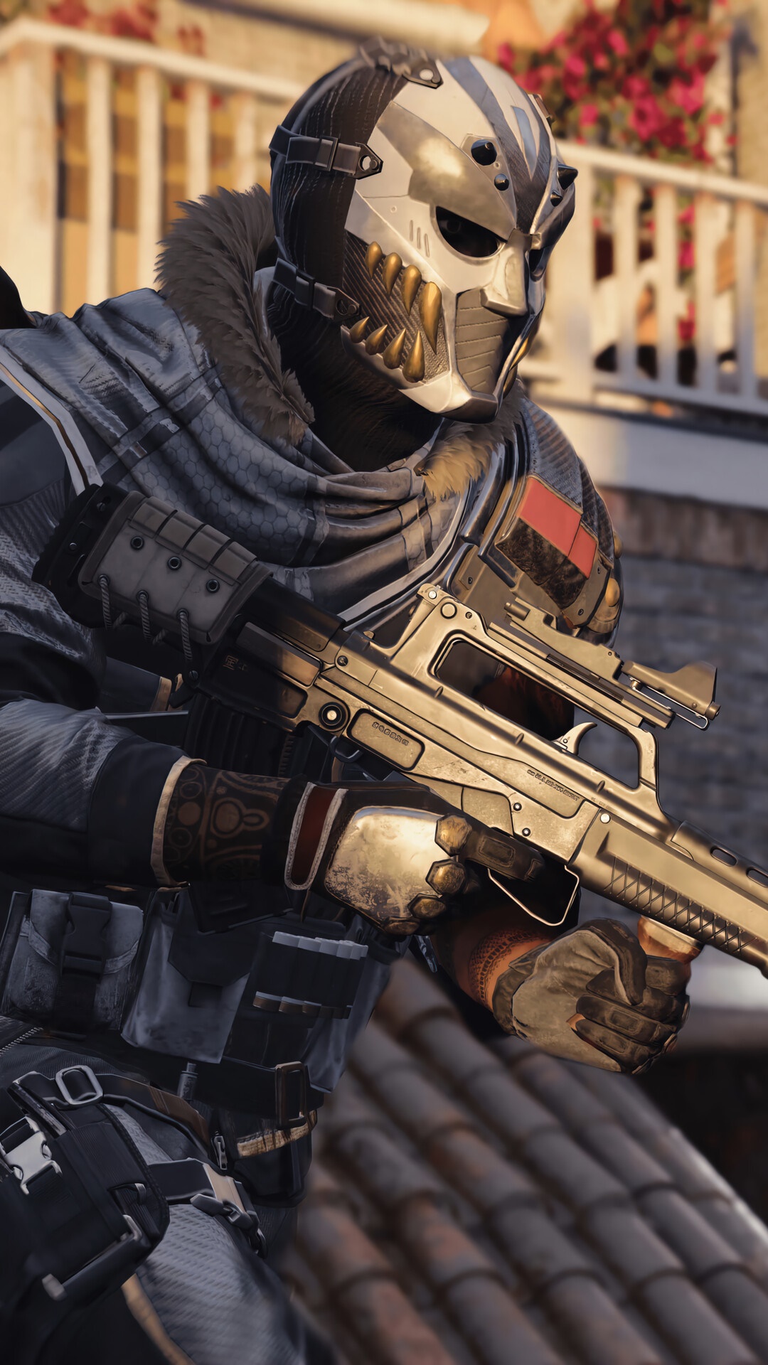 Character from Call of Duty Black Ops Cold War holding a rifle HD Phone Wallpaper