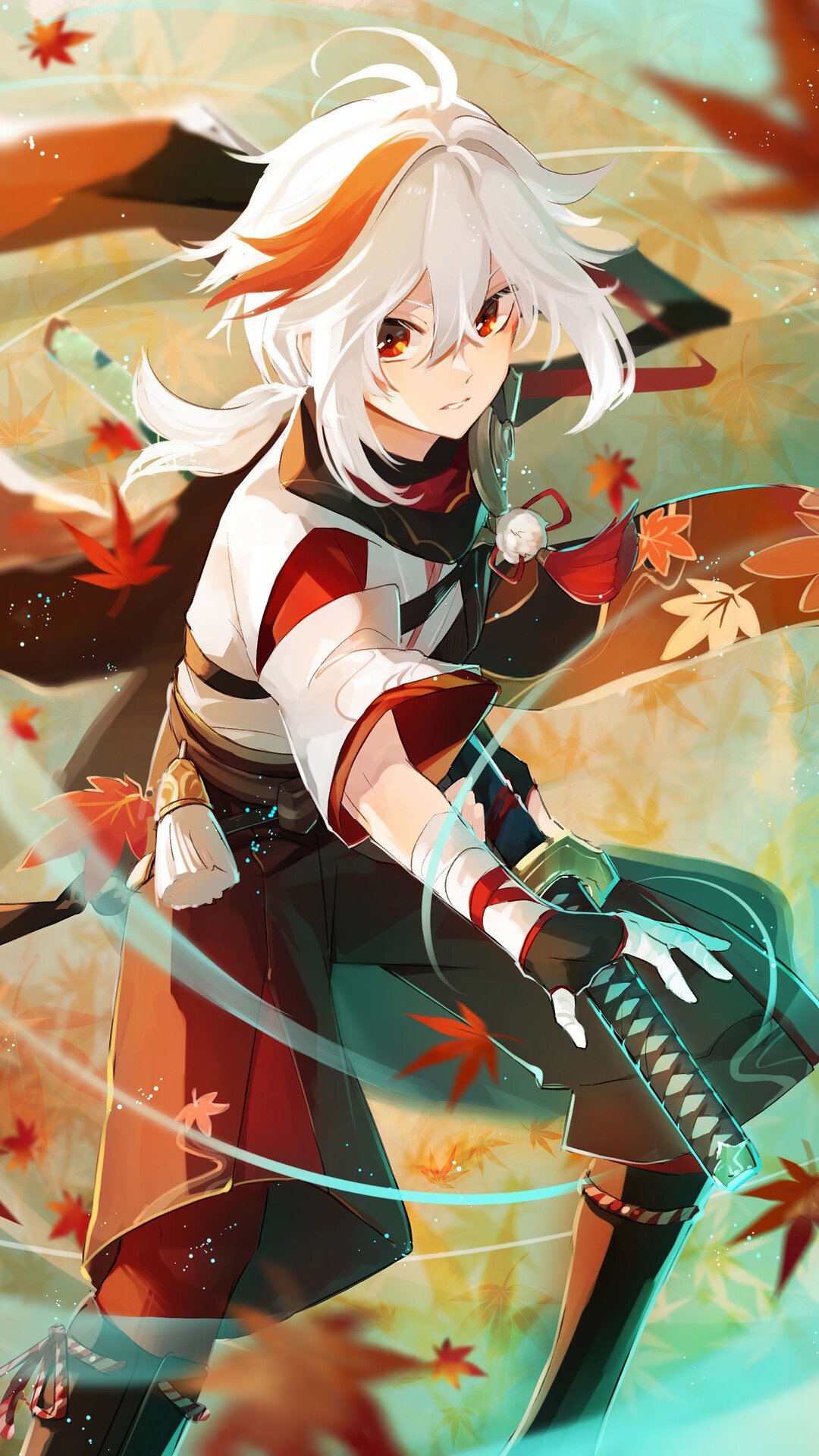 Kaedehara Kazuha from Genshin Impact HD Phone Wallpaper