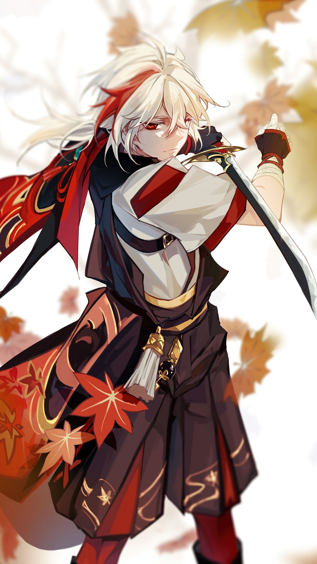 Kaedehara Kazuha from Genshin Impact HD Phone Wallpaper