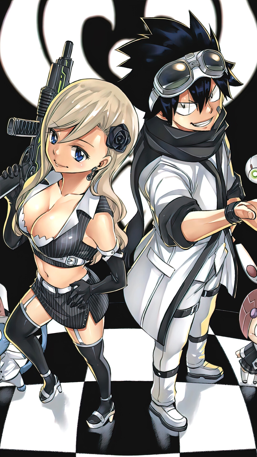 Rebecca Bluegarden and Shiki Granbell from Edens Zero HD Phone Wallpaper