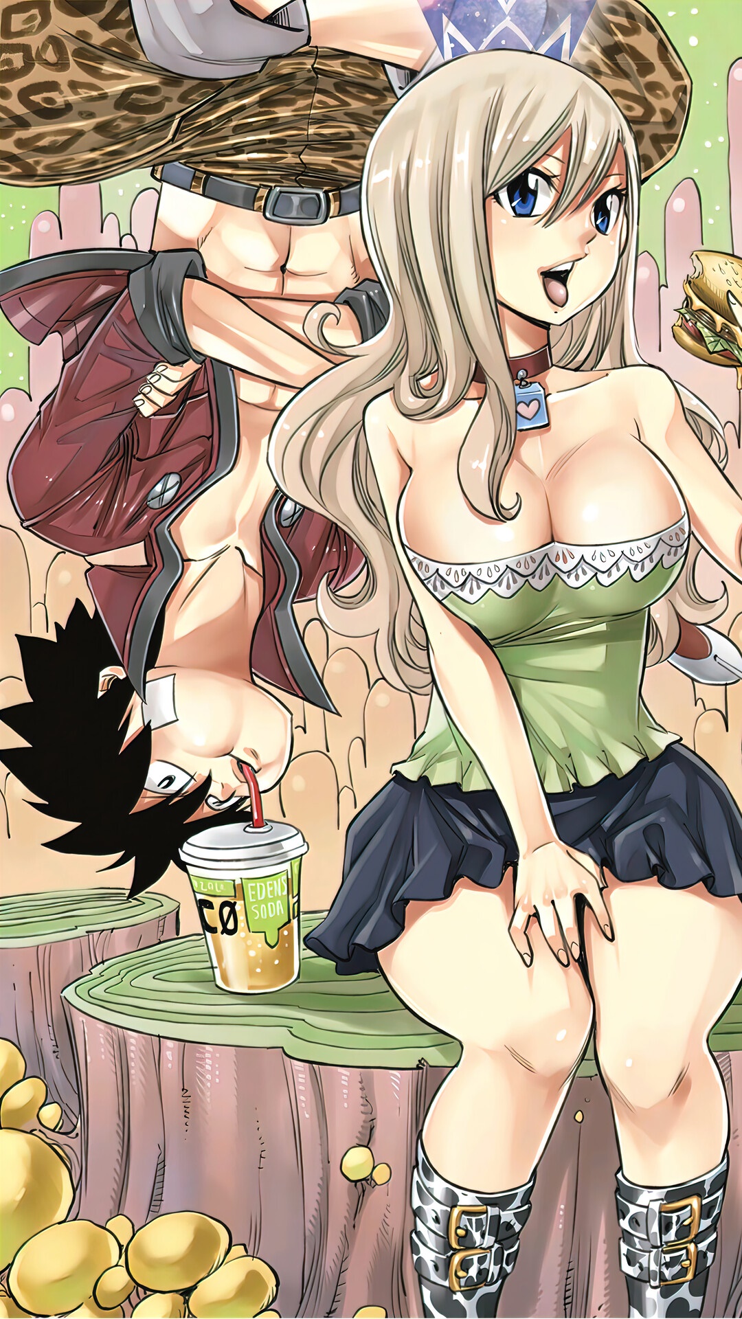 Shiki Granbell and Rebecca Bluegarden from Edens Zero HD Phone Wallpaper