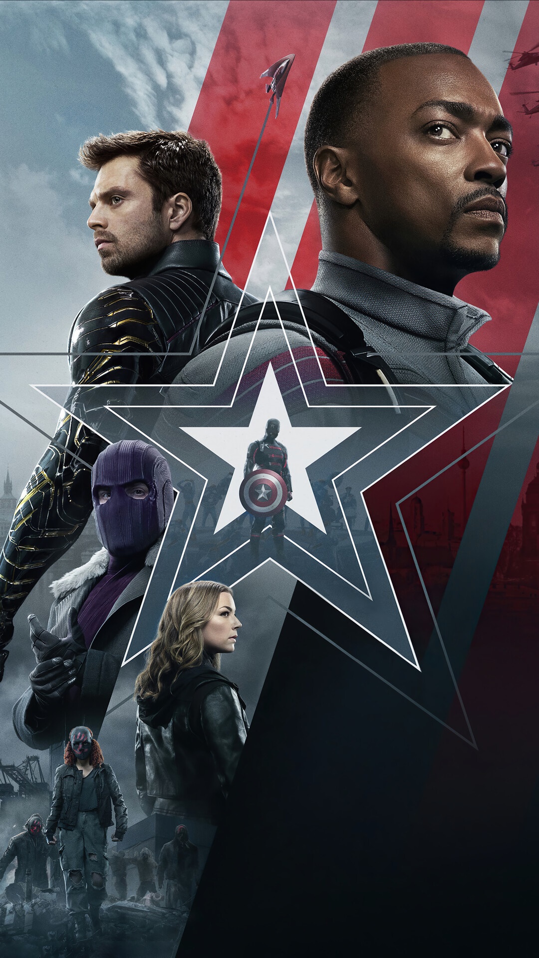 The Falcon and the Winter Soldier TV Series Poster HD Phone Wallpaper