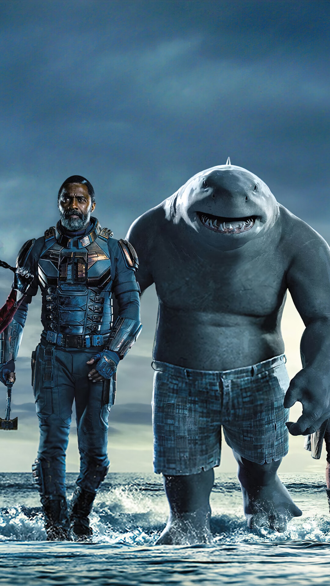 Bloodsport and King Shark from The Suicide Squad HD Phone Wallpaper