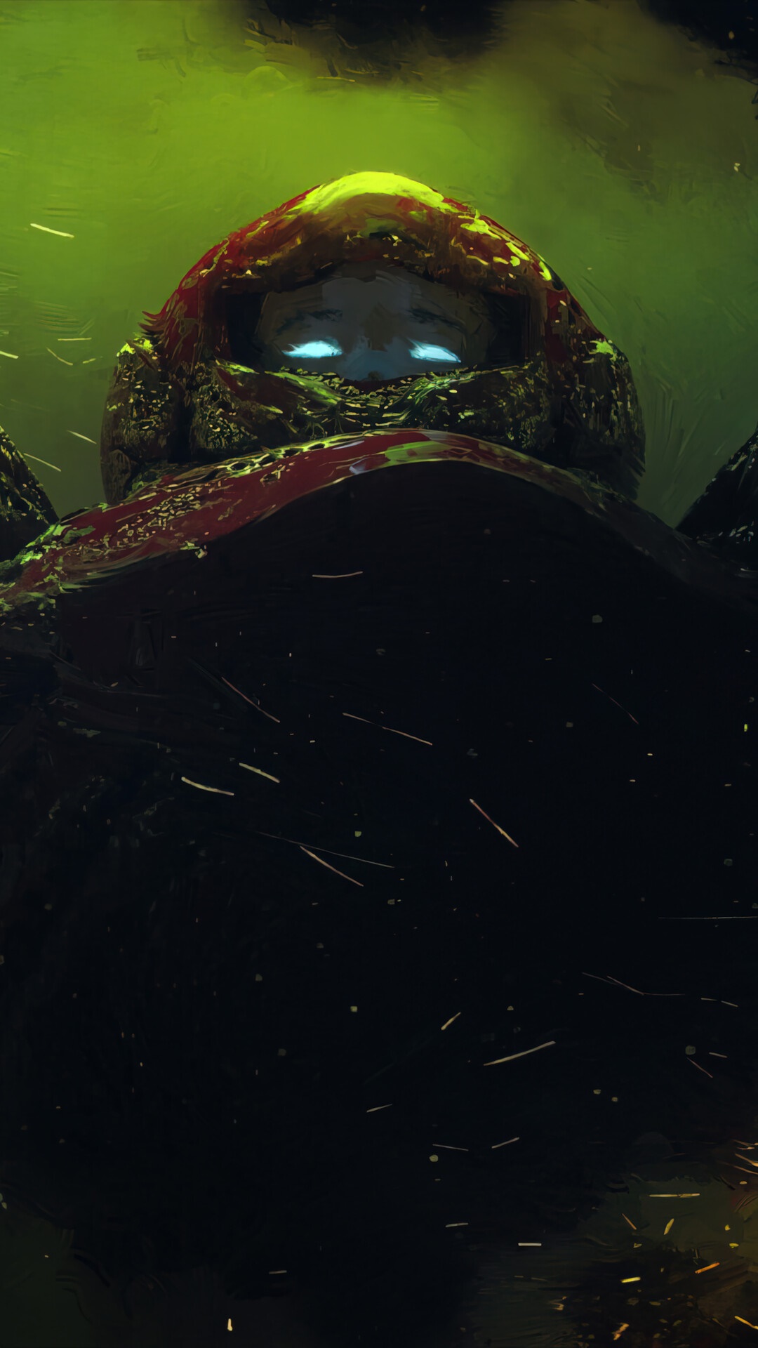 Samus Aran from Metroid in a dark environment HD Phone Wallpaper