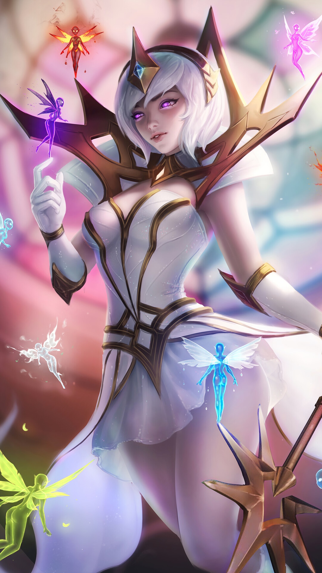 Elementalist Lux from League of Legends HD Phone Wallpaper