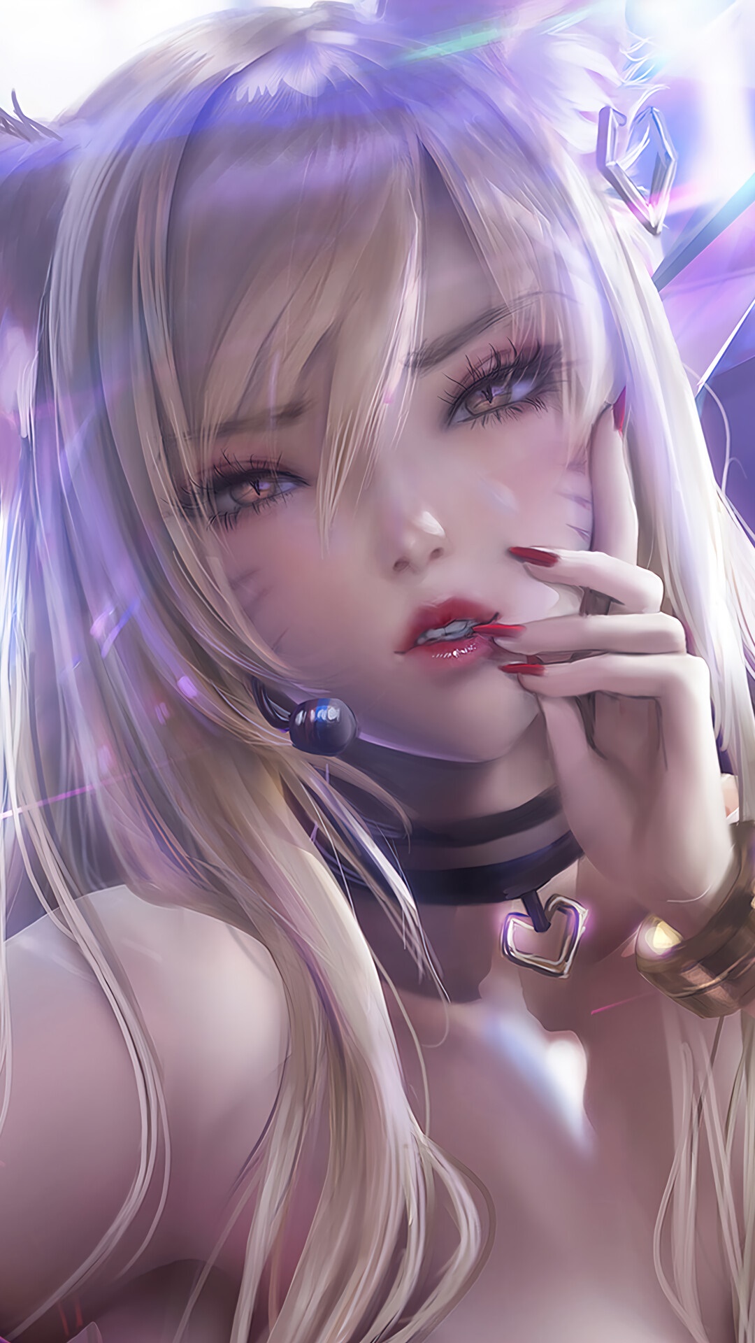 Ahri from League of Legends KDA All Out HD Phone Wallpaper