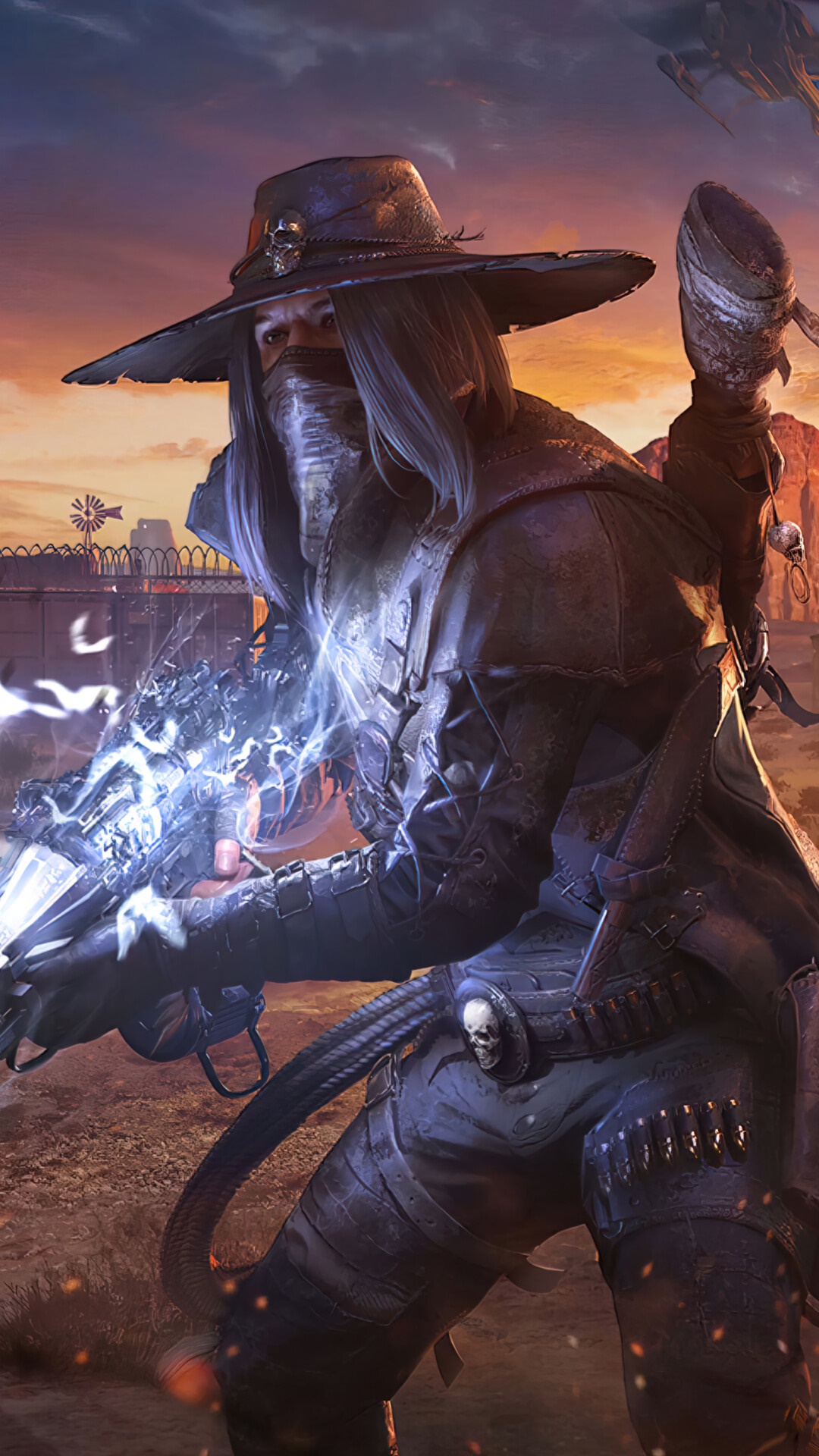 Character from Call of Duty Mobile with a steampunk cowboy aesthetic HD Phone Wallpaper