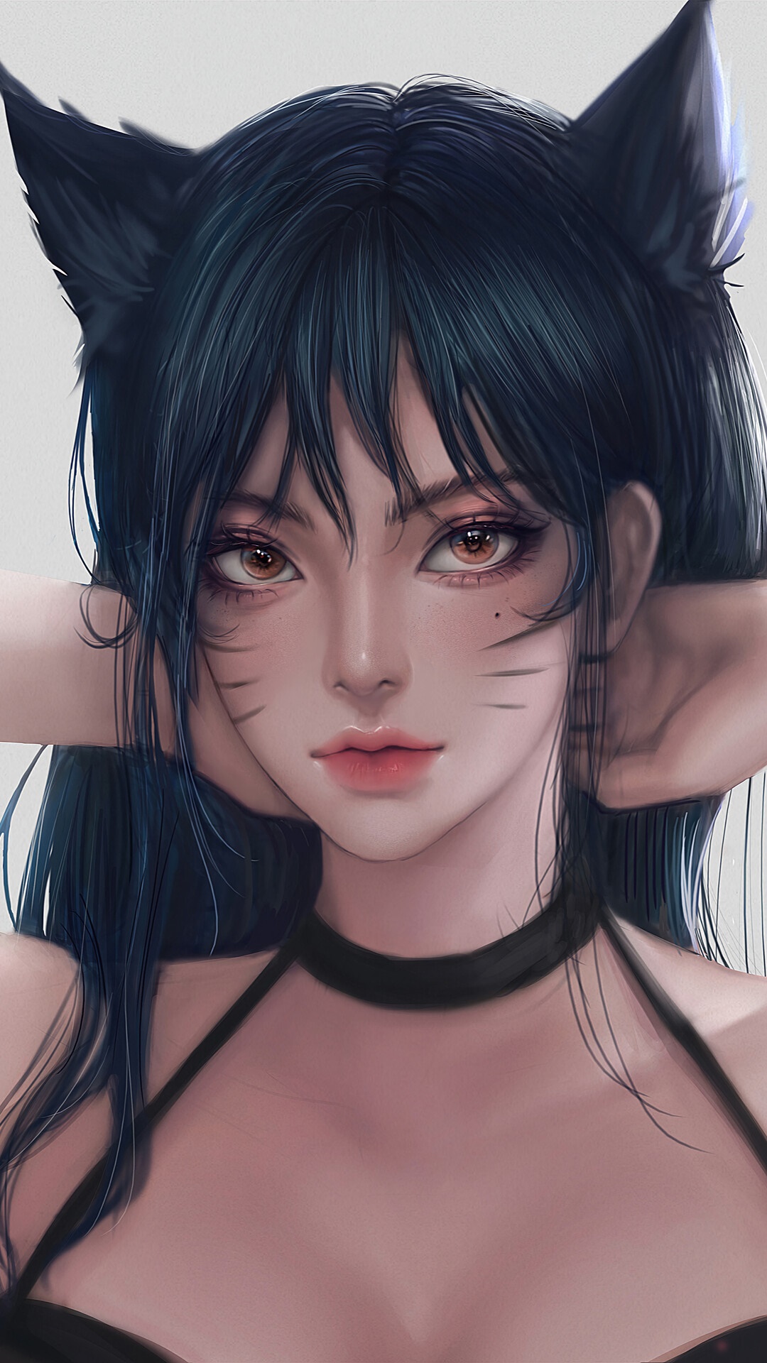 Ahri from League of Legends HD Phone Wallpaper