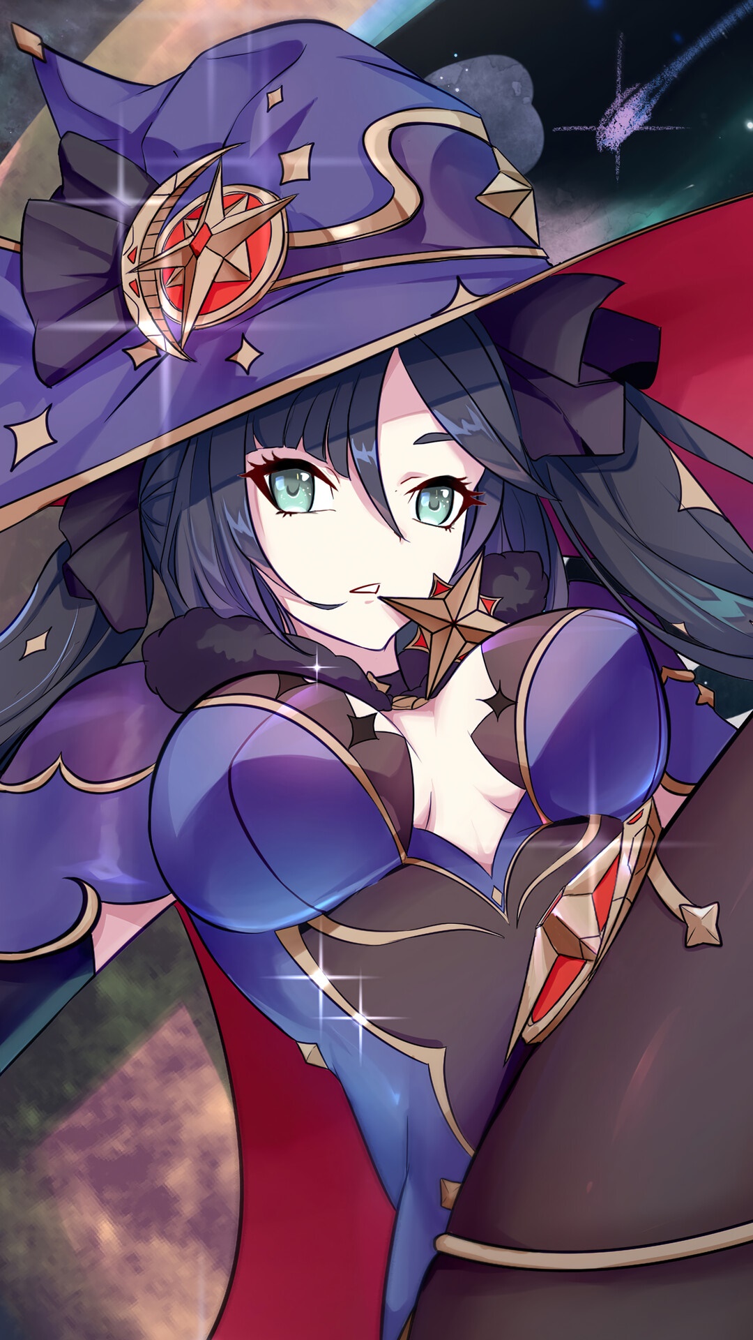 Mona from Genshin Impact HD Phone Wallpaper