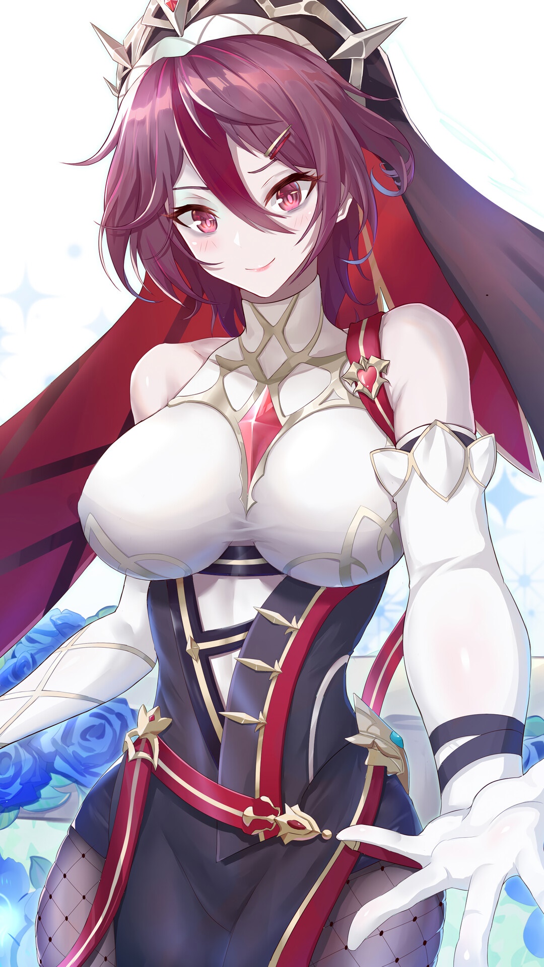 Rosaria from Genshin Impact HD Phone Wallpaper