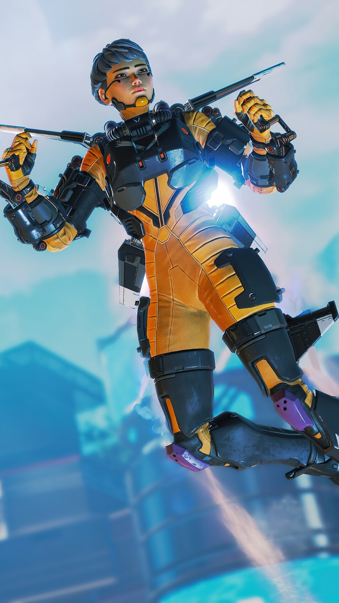 Valkyrie from Apex Legends in flight HD Phone Wallpaper
