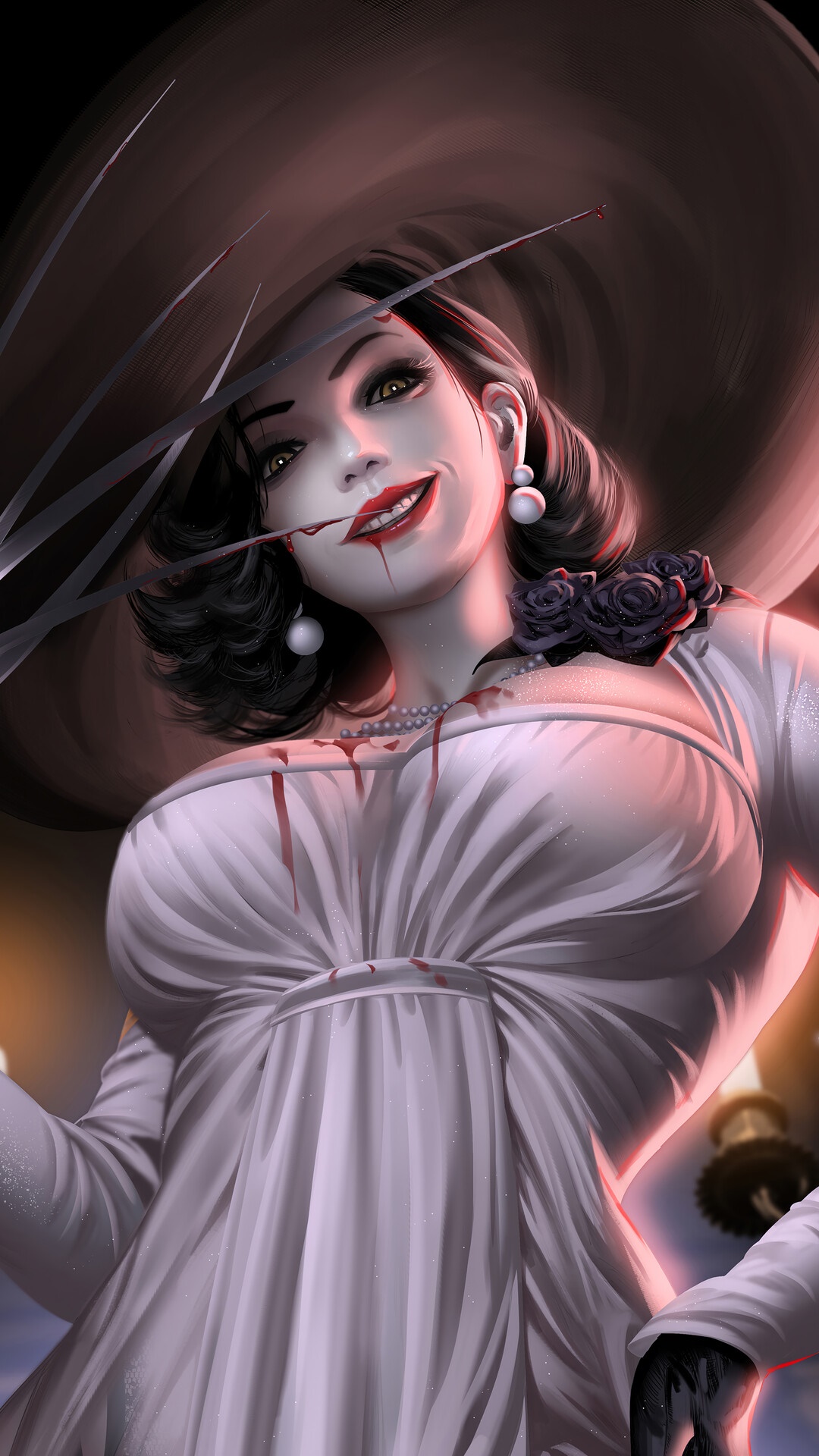 Alcina Dimitrescu from Resident Evil Village HD Phone Wallpaper
