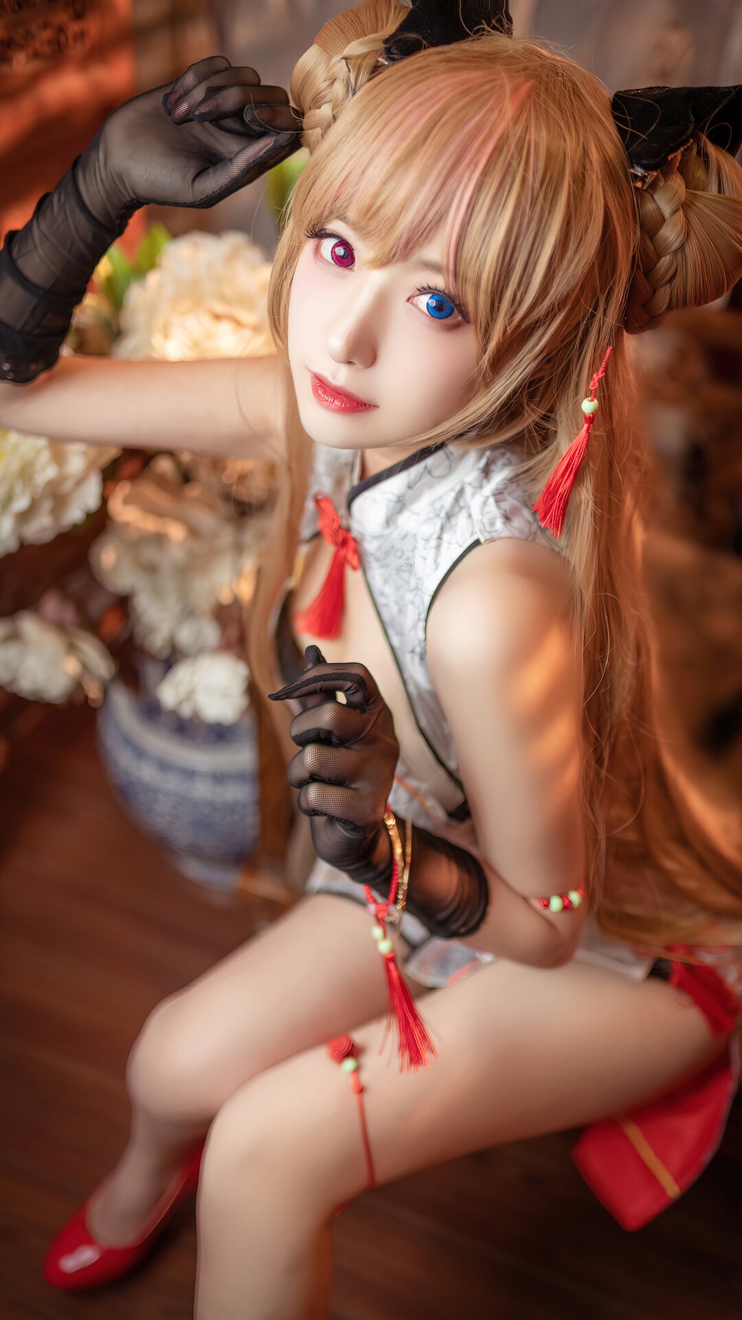 Asian Heterochromia Cosplay Girls Girls Frontline Video Game HD Phone Wallpaper
