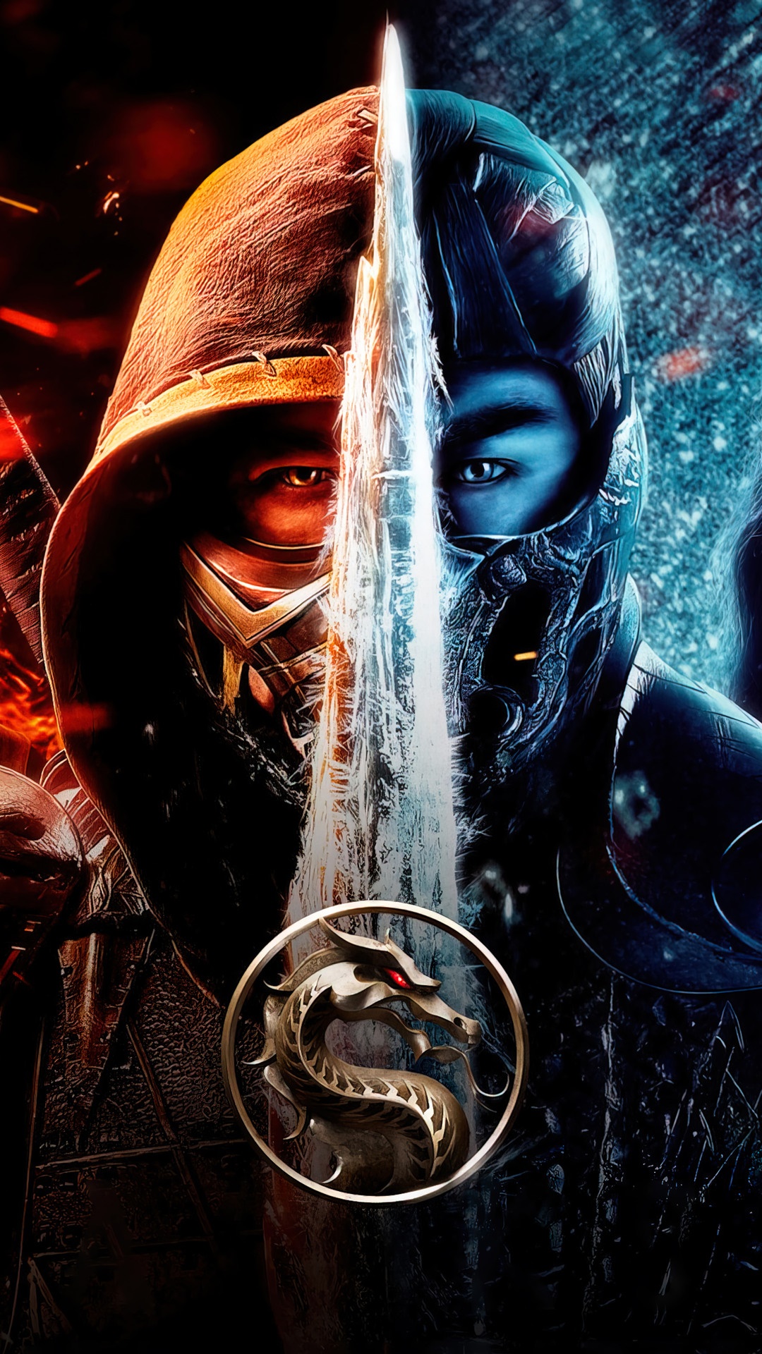 Scorpion and Sub-Zero from Mortal Kombat HD Phone Wallpaper