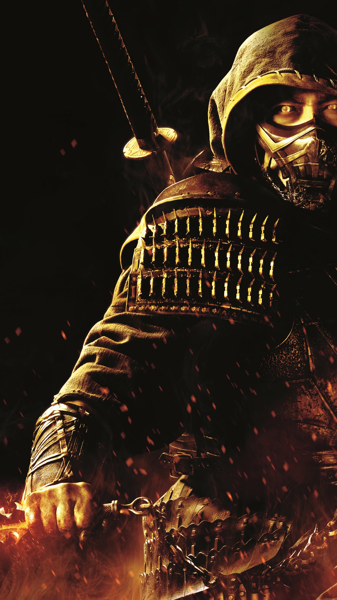 Scorpion from Mortal Kombat HD Phone Wallpaper
