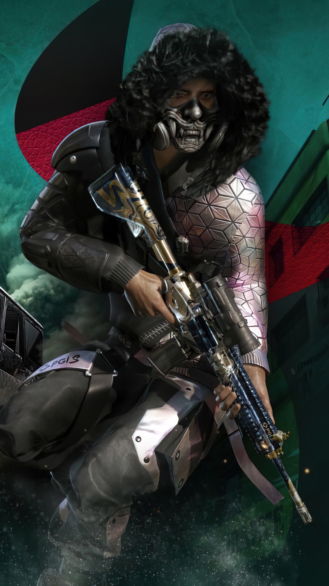 Player from PUBG holding a sniper rifle HD Phone Wallpaper