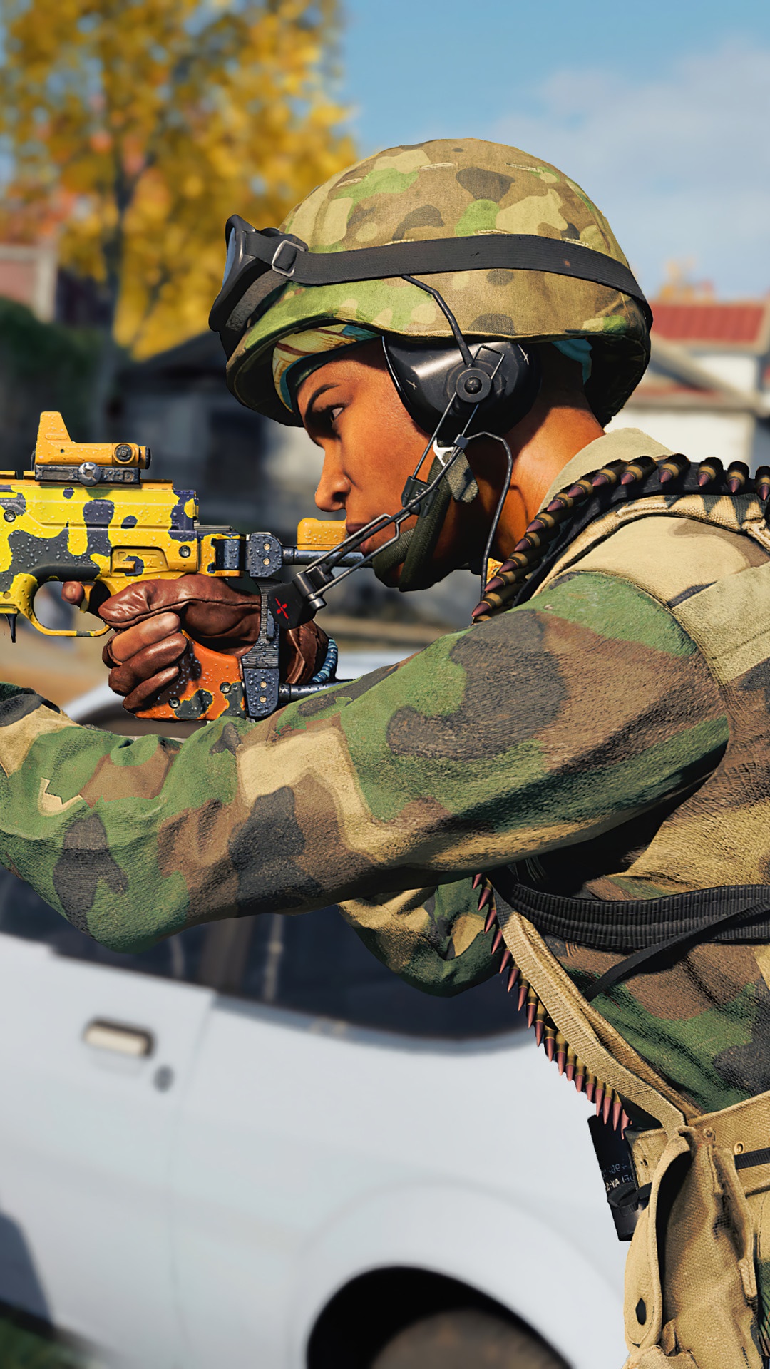 Soldier from Call of Duty Black Ops Cold War aiming weapon HD Phone Wallpaper