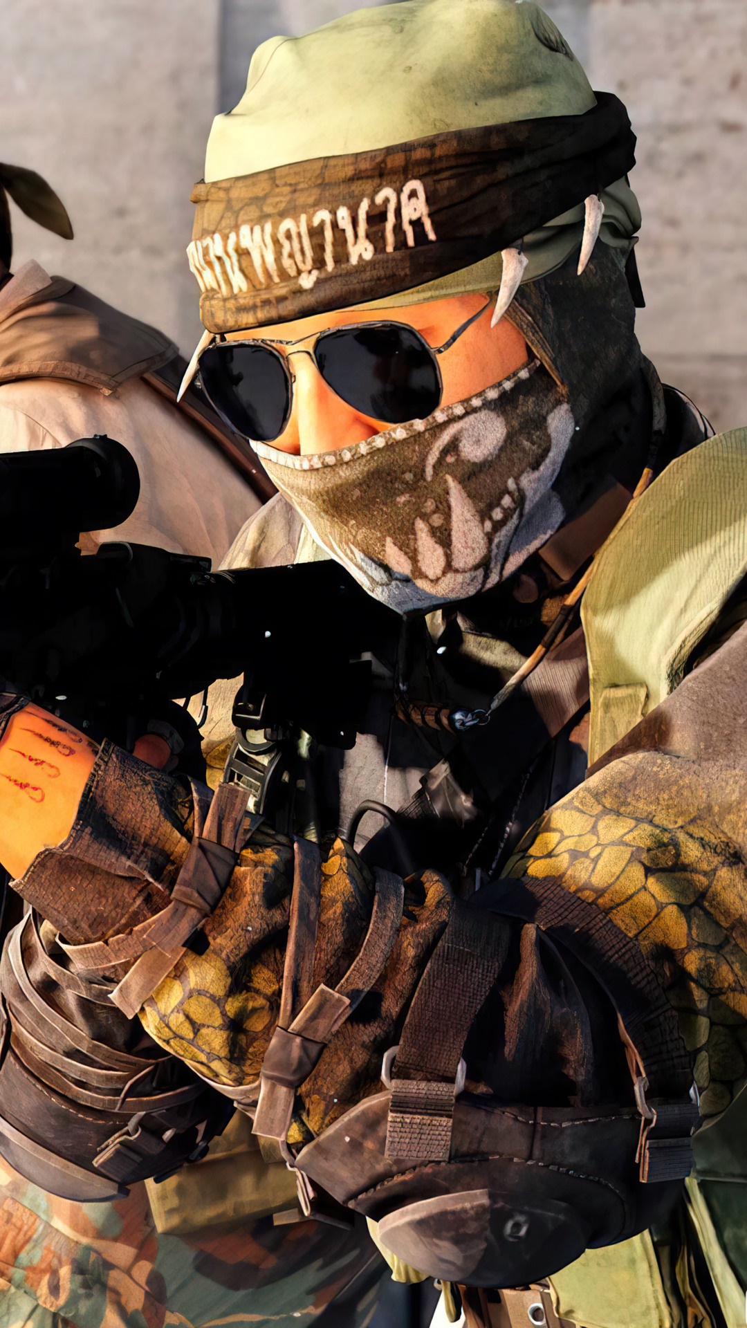Call of Duty character with sunglasses and bandana HD Phone Wallpaper