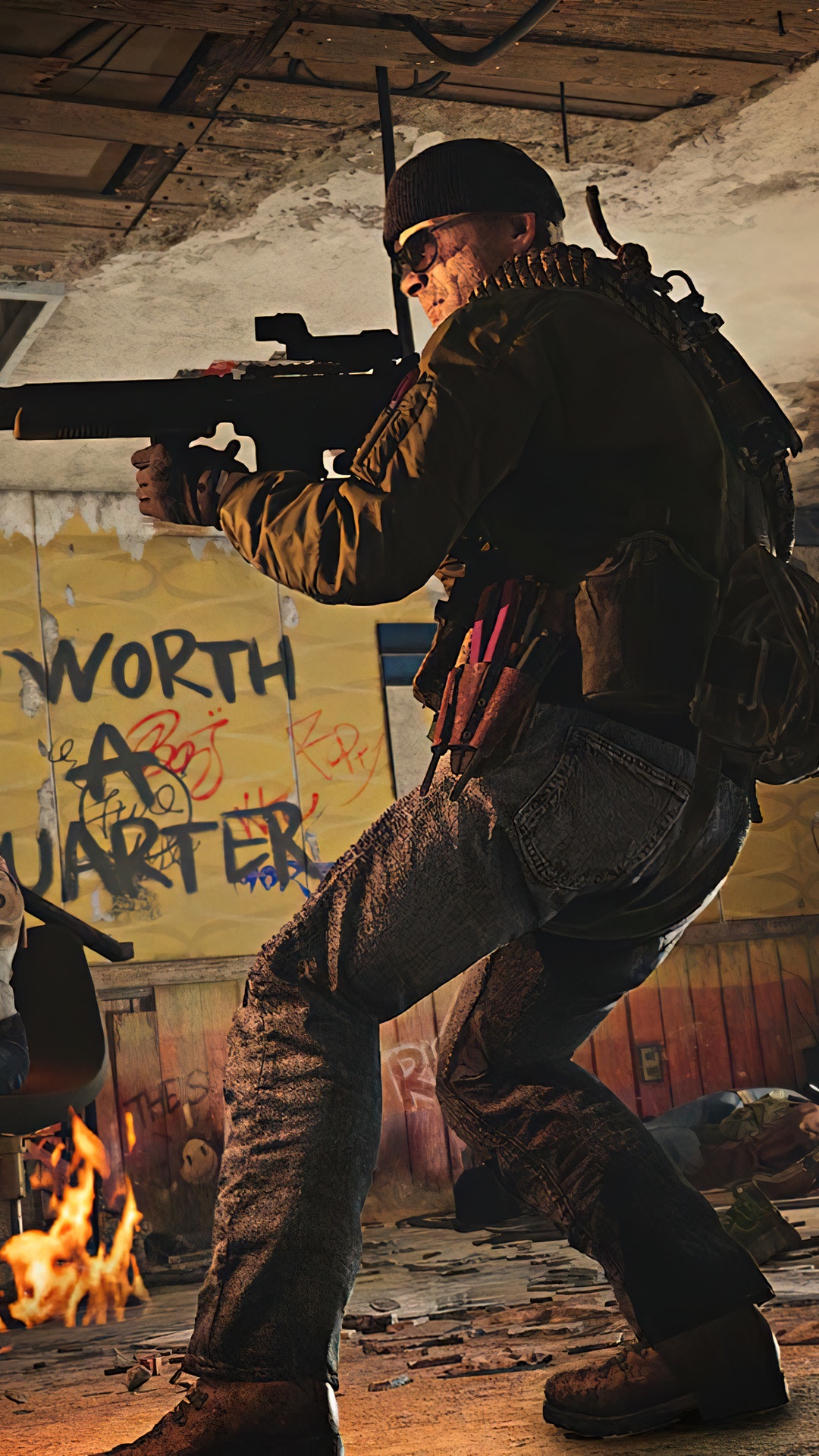 Soldier aiming a rifle in Call of Duty Black Ops Cold War HD Phone Wallpaper