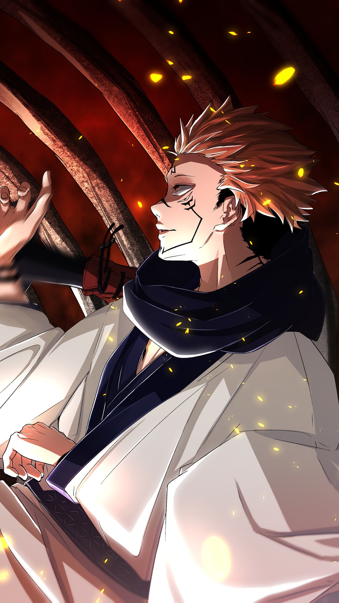 Sukuna from Jujutsu Kaisen HD Phone Wallpaper
