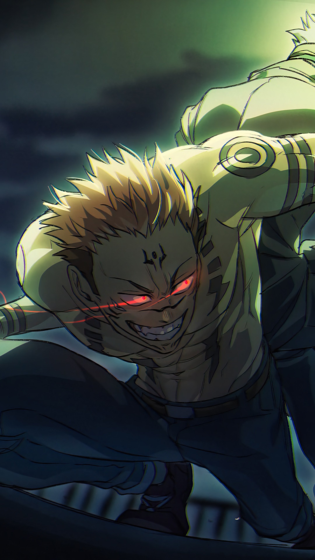 Sukuna from Jujutsu Kaisen HD Phone Wallpaper