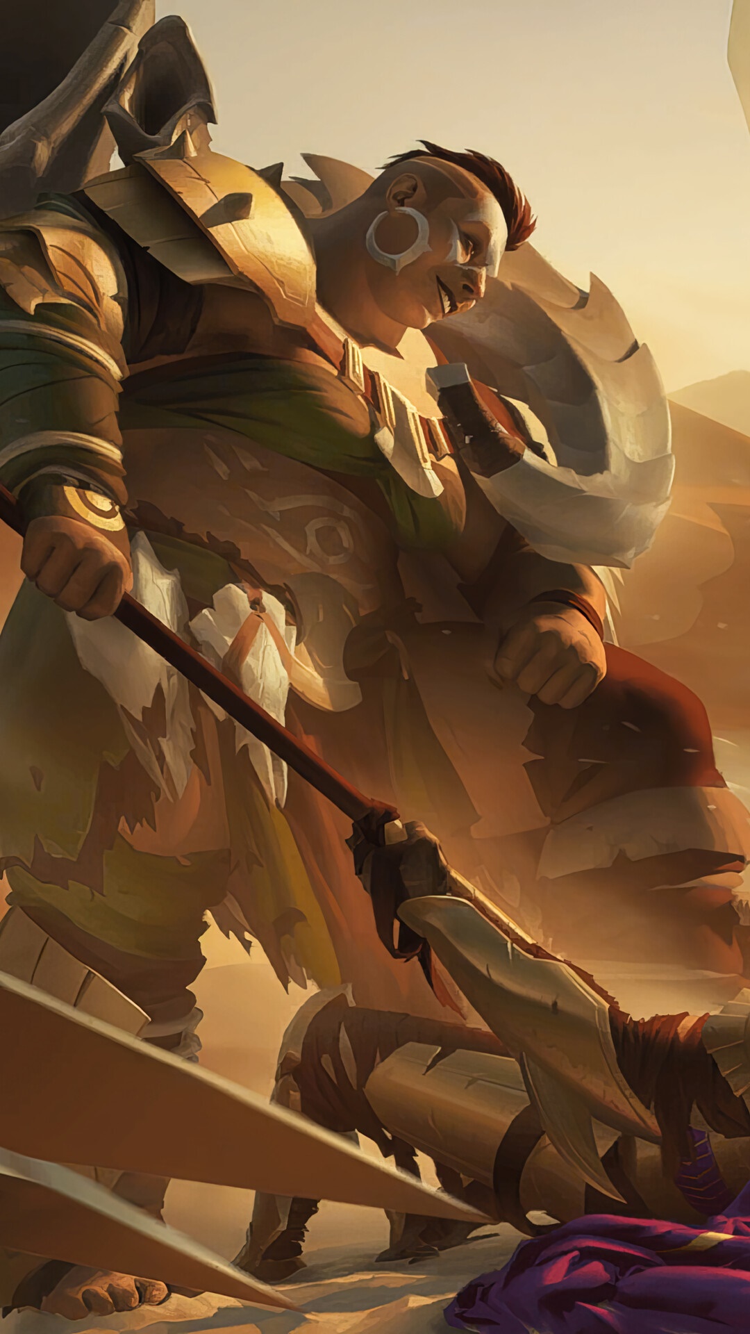 Renekton from Legends of Runeterra HD Phone Wallpaper