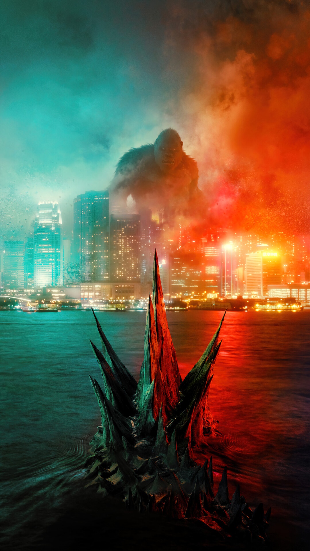 Godzilla vs Kong Movie Poster HD Phone Wallpaper