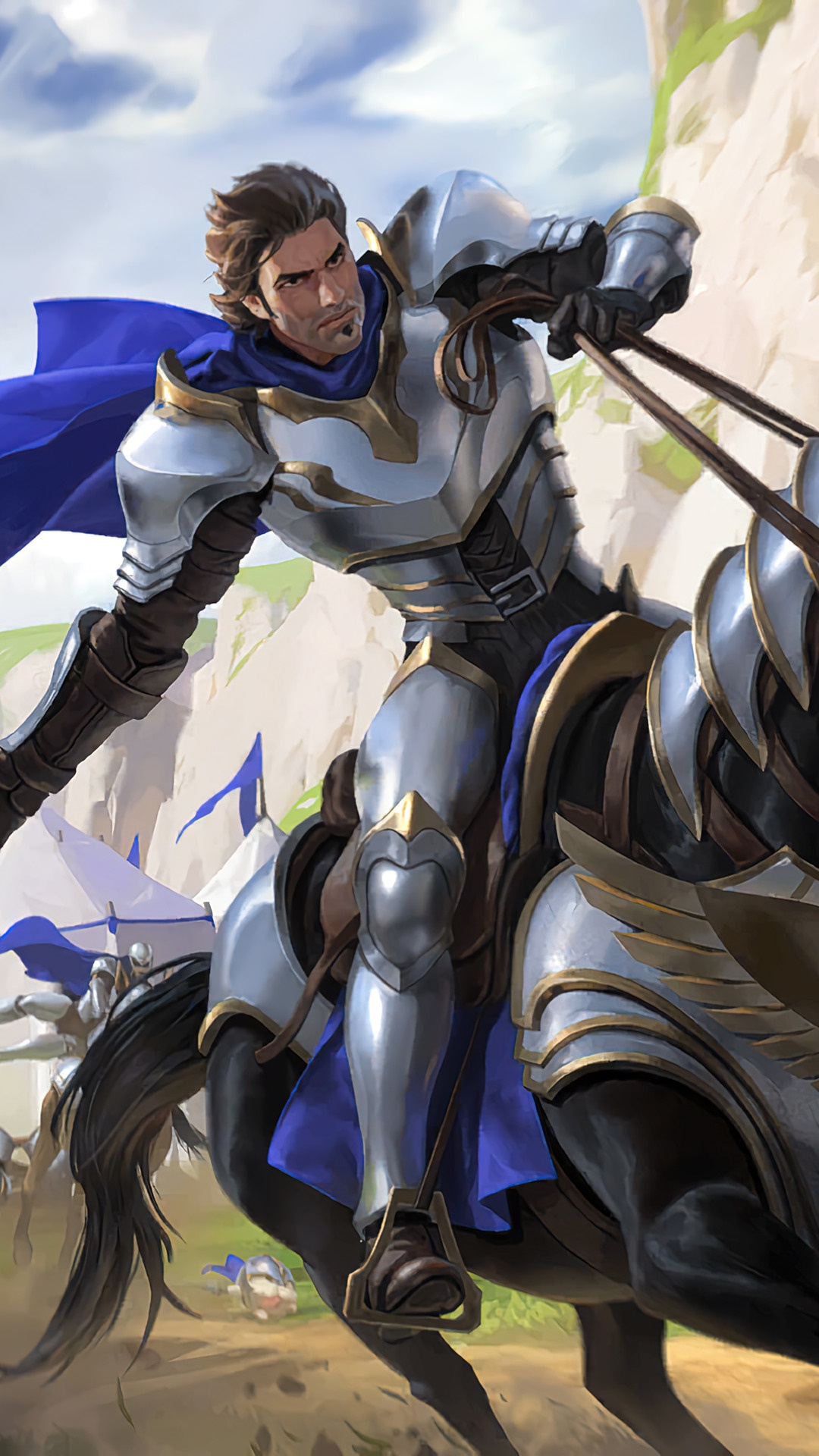Knight on horseback from Legends of Runeterra HD Phone Wallpaper