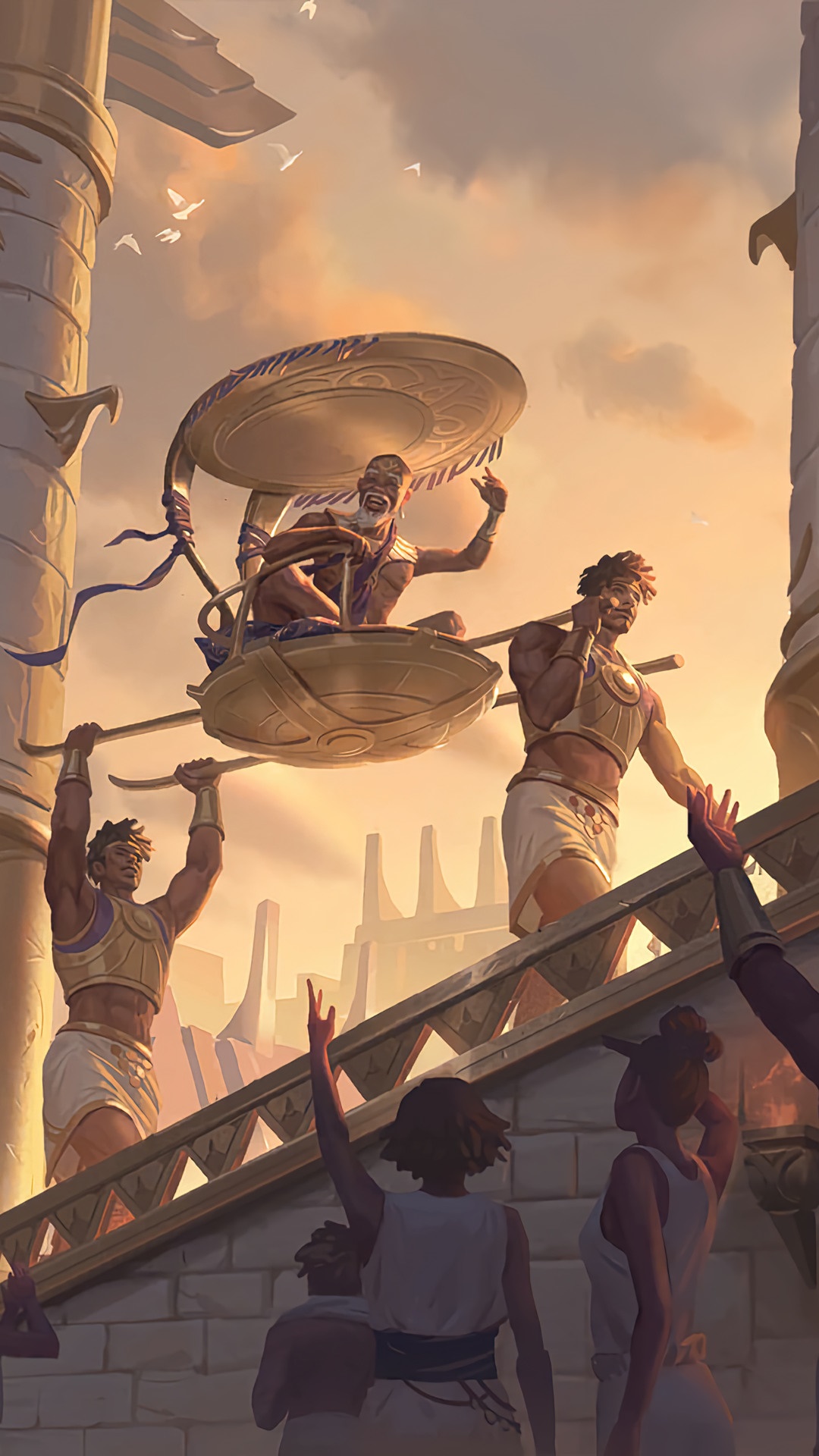 Ancient procession in Legends of Runeterra HD Phone Wallpaper