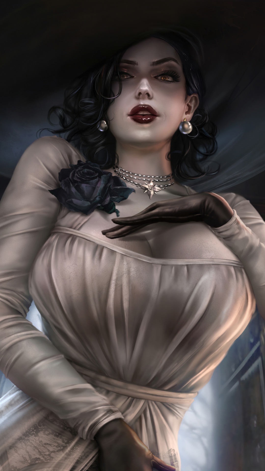 Alcina Dimitrescu from Resident Evil Village HD Phone Wallpaper
