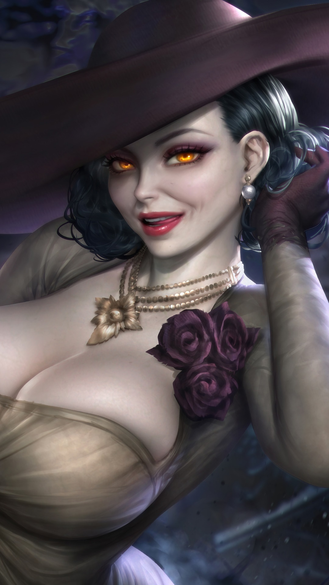 Alcina Dimitrescu from Resident Evil Village HD Phone Wallpaper