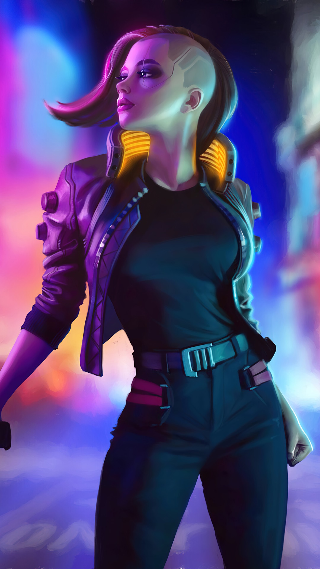 Girl from Cyberpunk 2077 HD Phone Wallpaper