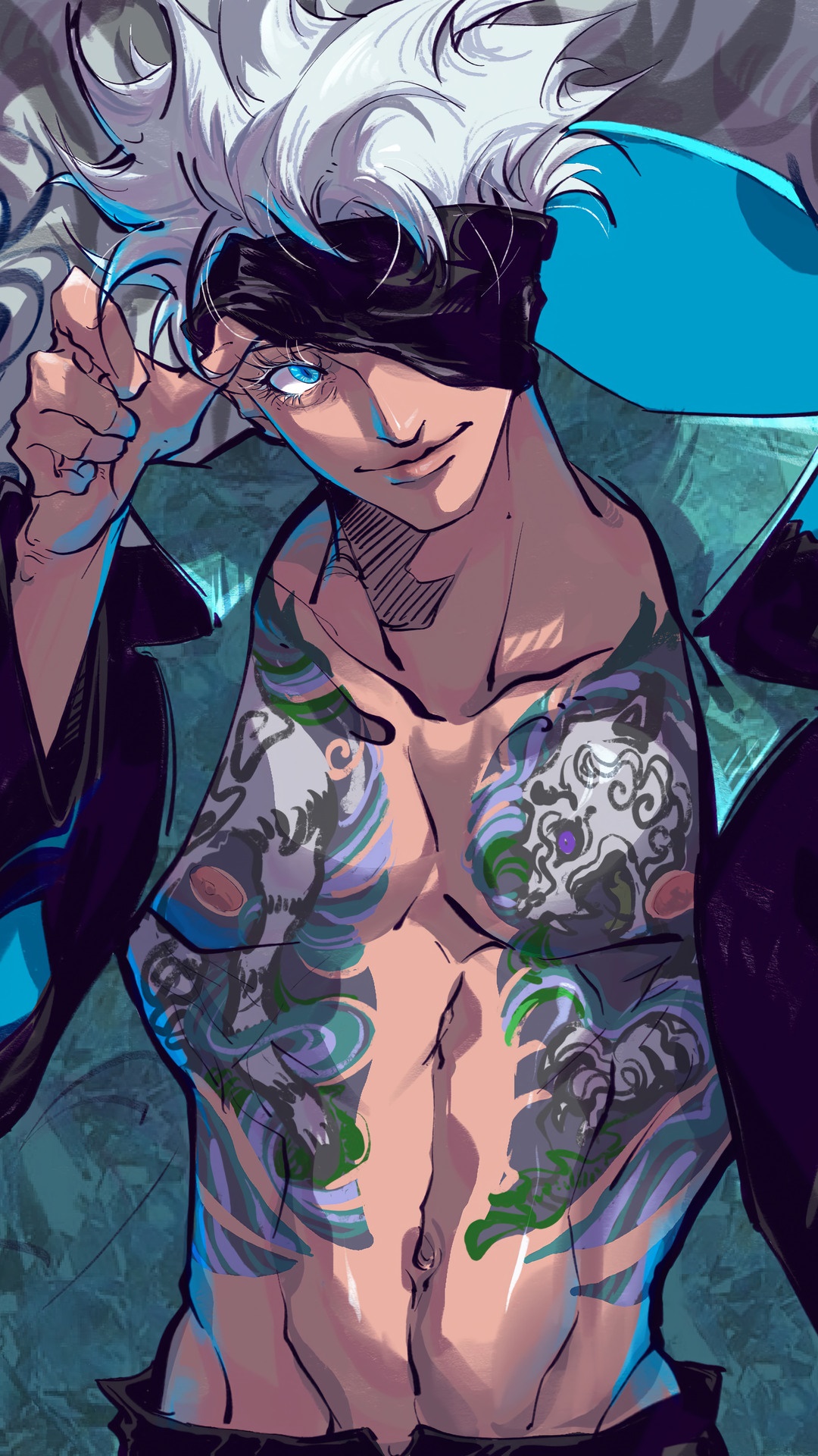 Satoru Gojo from Jujutsu Kaisen HD Phone Wallpaper