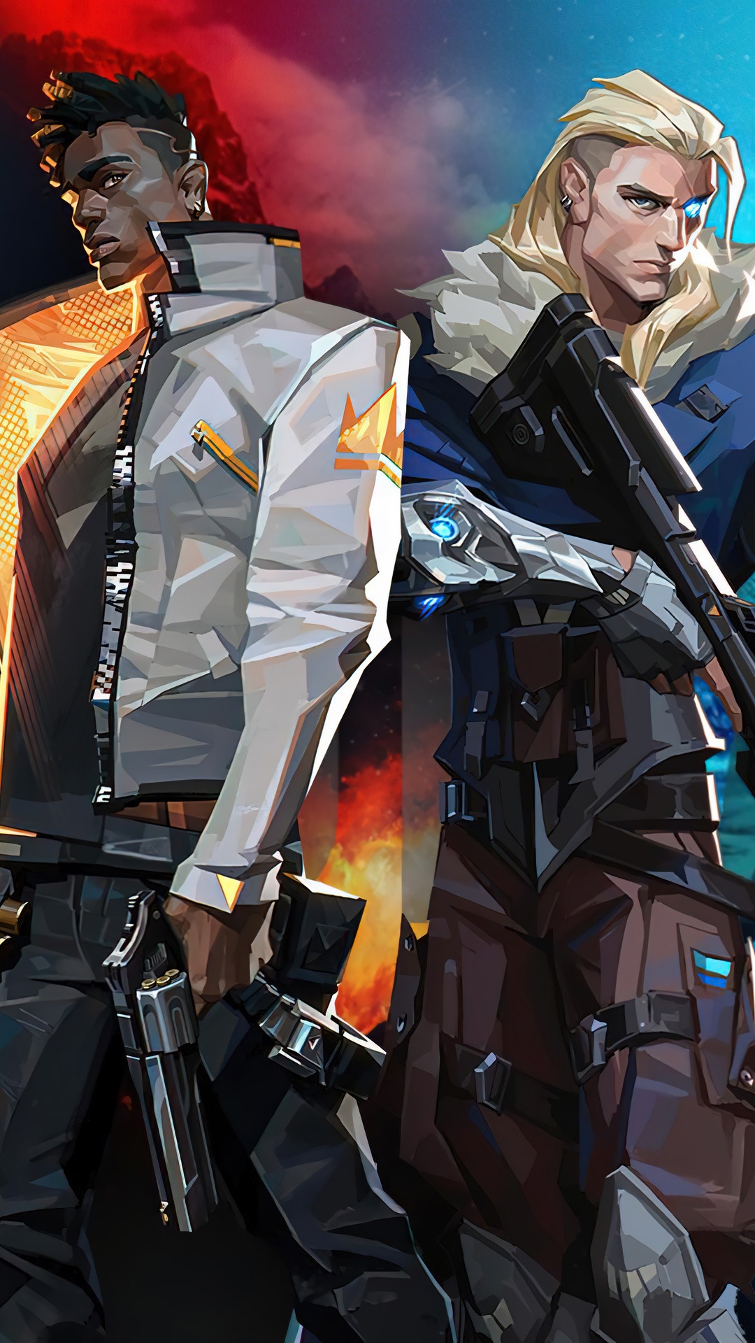 Phoenix and Sova from Valorant HD Phone Wallpaper