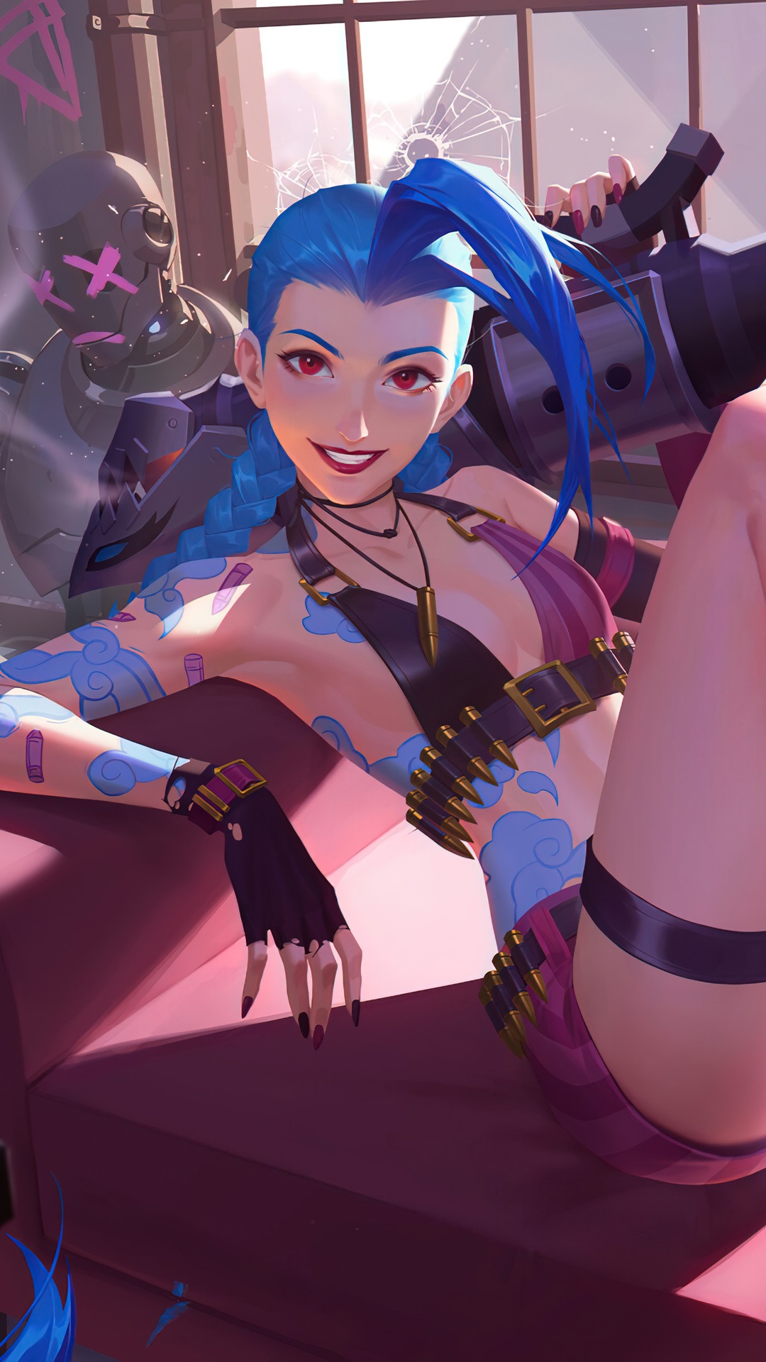 Jinx from League of Legends HD Phone Wallpaper