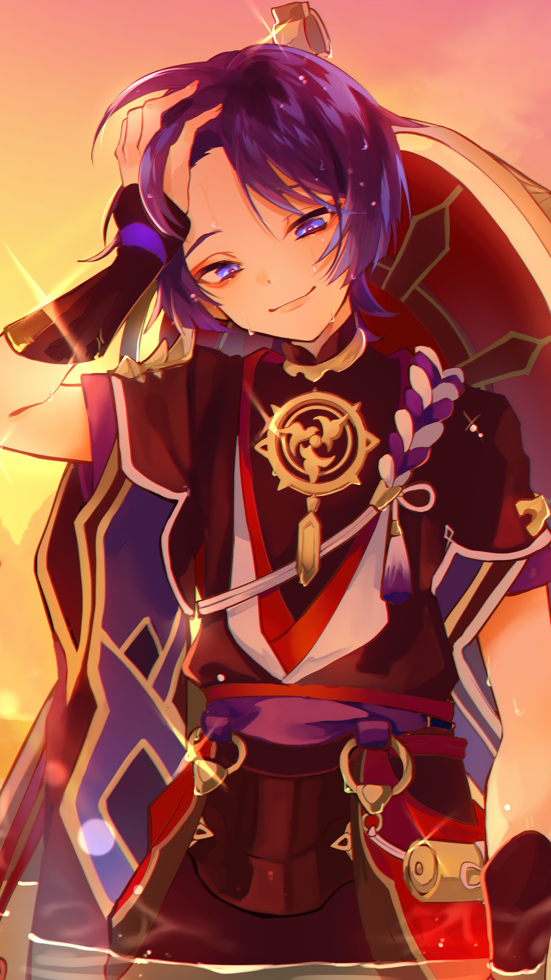 Scaramouche from Genshin Impact HD Phone Wallpaper