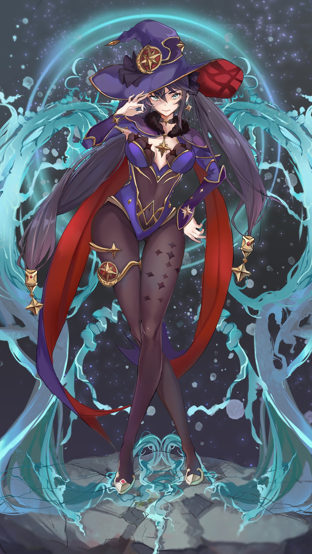 Mona from Genshin Impact HD Phone Wallpaper