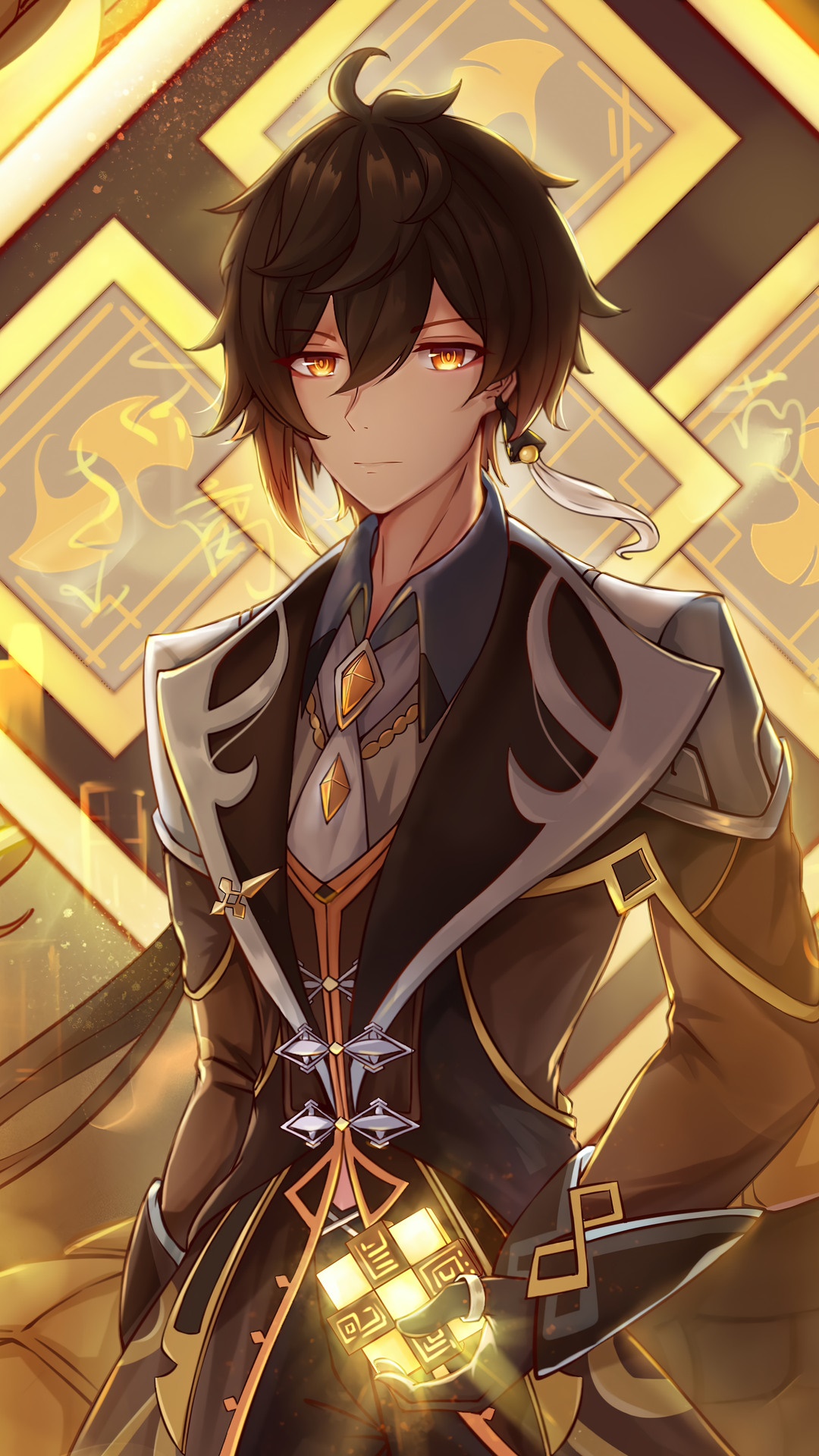 Zhongli from Genshin Impact HD Phone Wallpaper