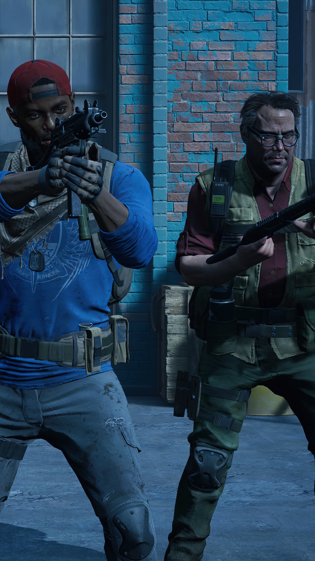 Two men with guns in Back 4 Blood HD Phone Wallpaper