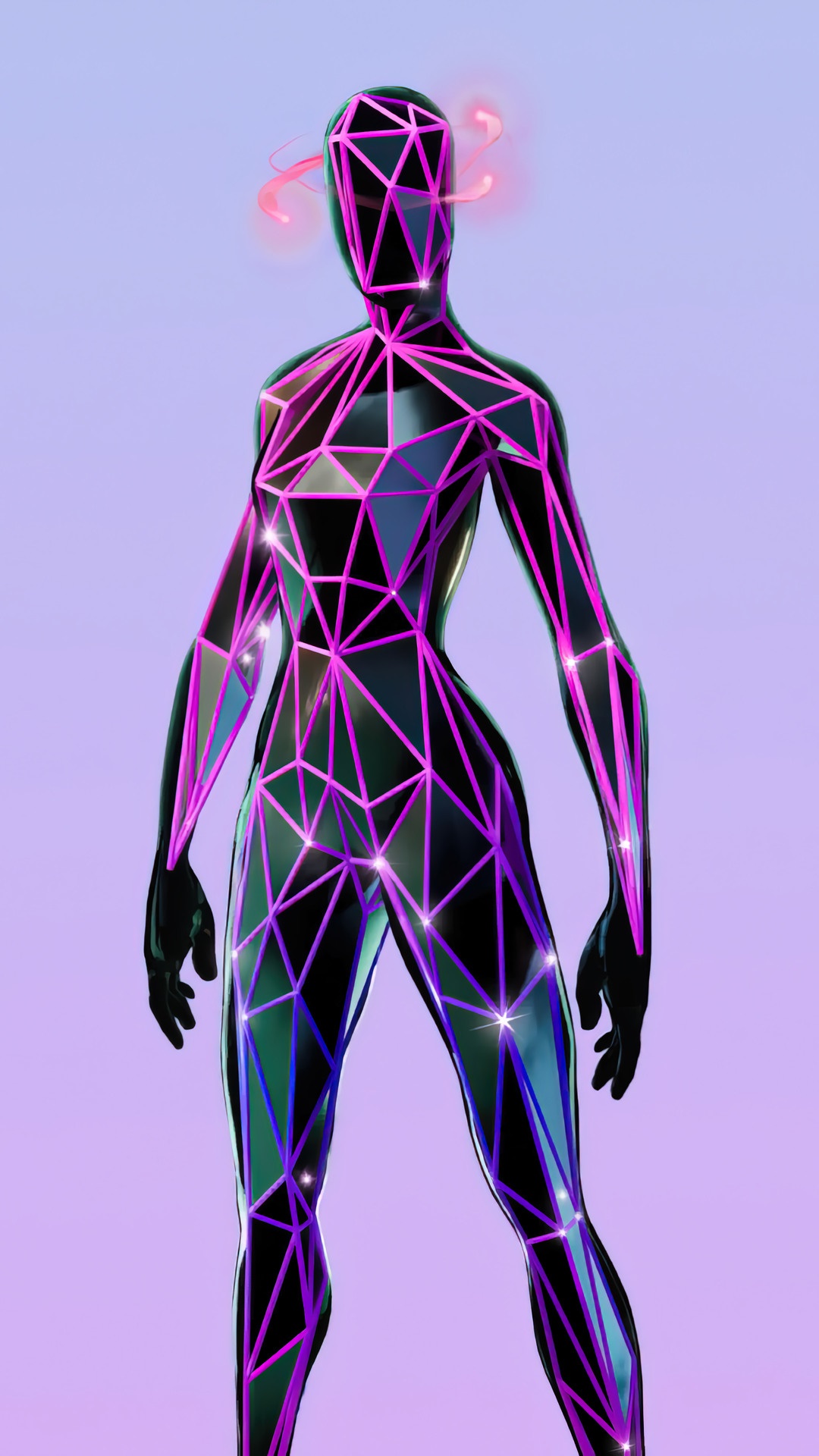 Geometric Man from Fortnite HD Phone Wallpaper