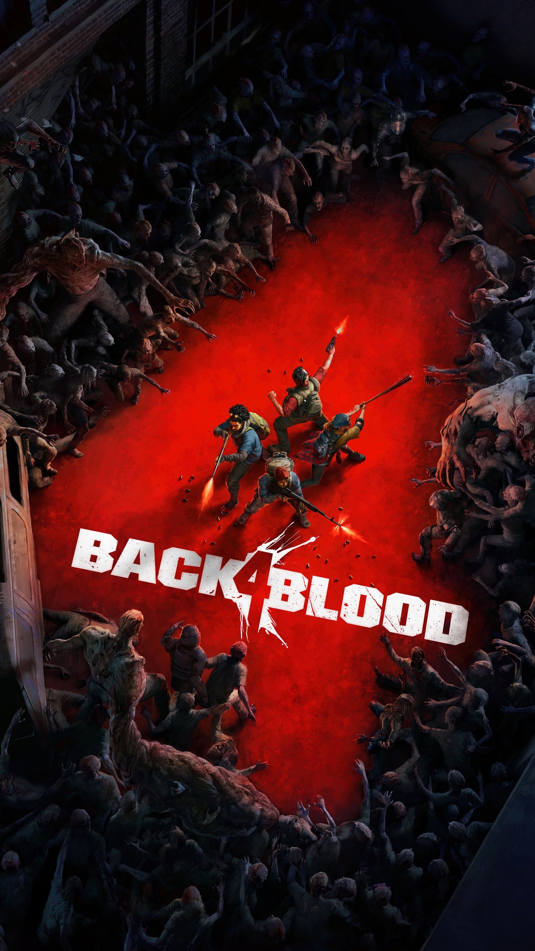 Back 4 Blood video game poster with zombies HD Phone Wallpaper