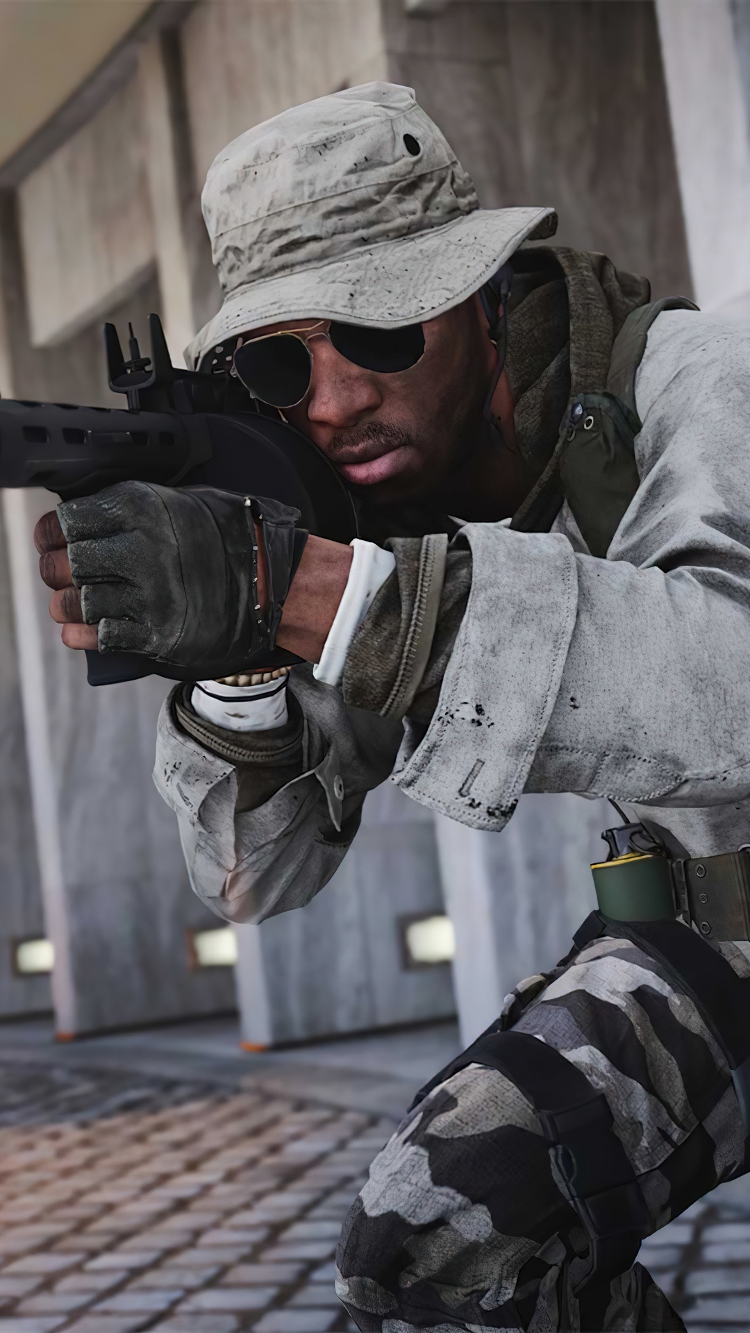 Soldier aiming a rifle in Call of Duty Black Ops Cold War HD Phone Wallpaper