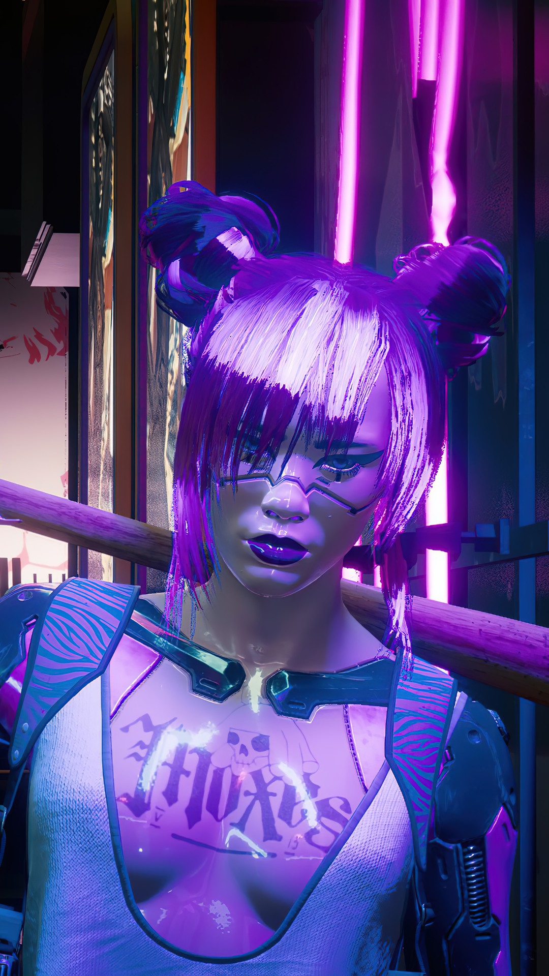 Moxes from Cyberpunk 2077 HD Phone Wallpaper