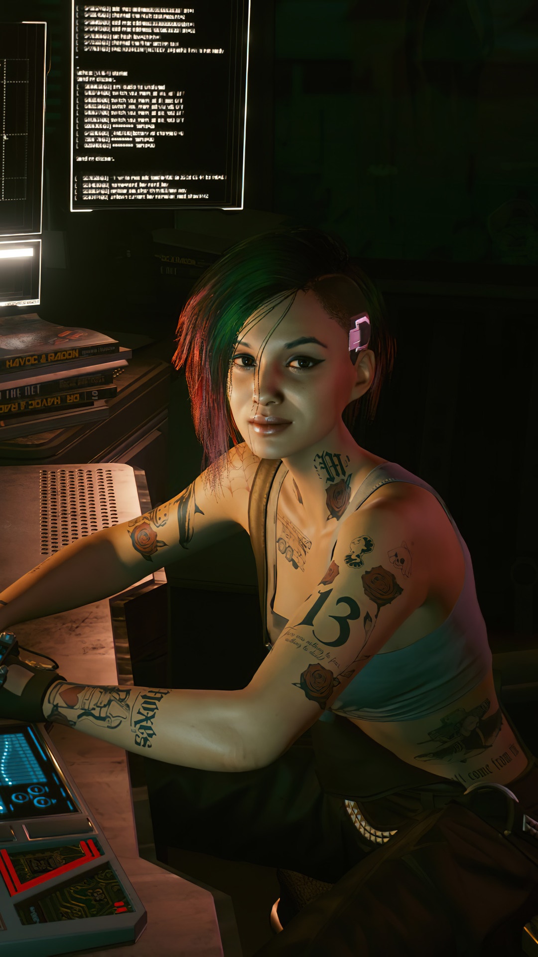 Judy Alvarez from Cyberpunk 2077 HD Phone Wallpaper