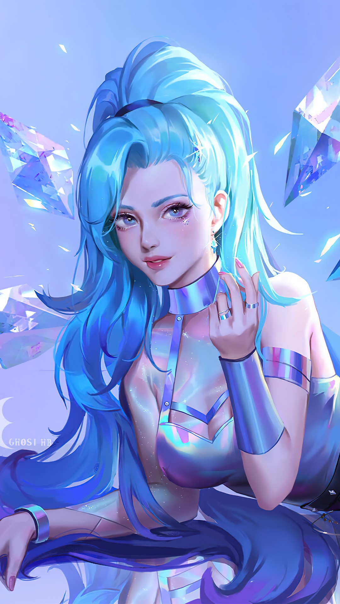 Seraphine from KDA All Out League of Legends HD Phone Wallpaper