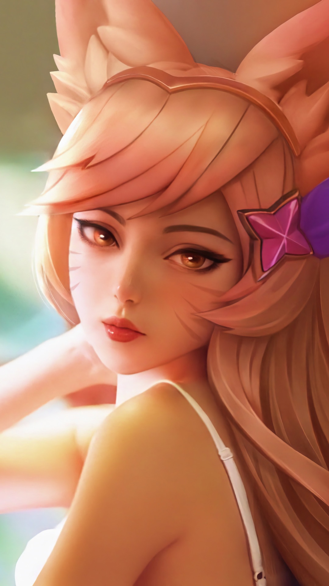 Ahri Star Guardian from League of Legends HD Phone Wallpaper