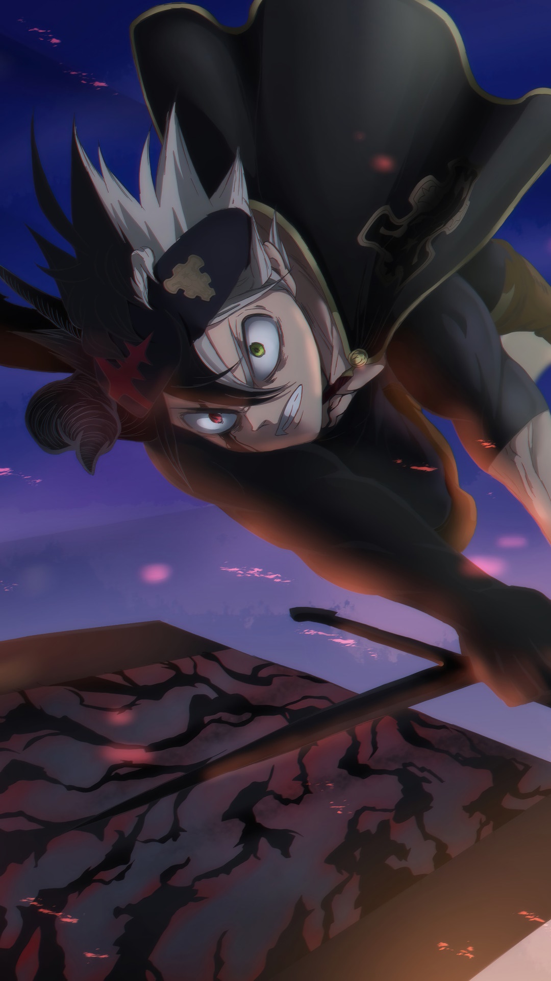 Asta from Black Clover in action HD Phone Wallpaper